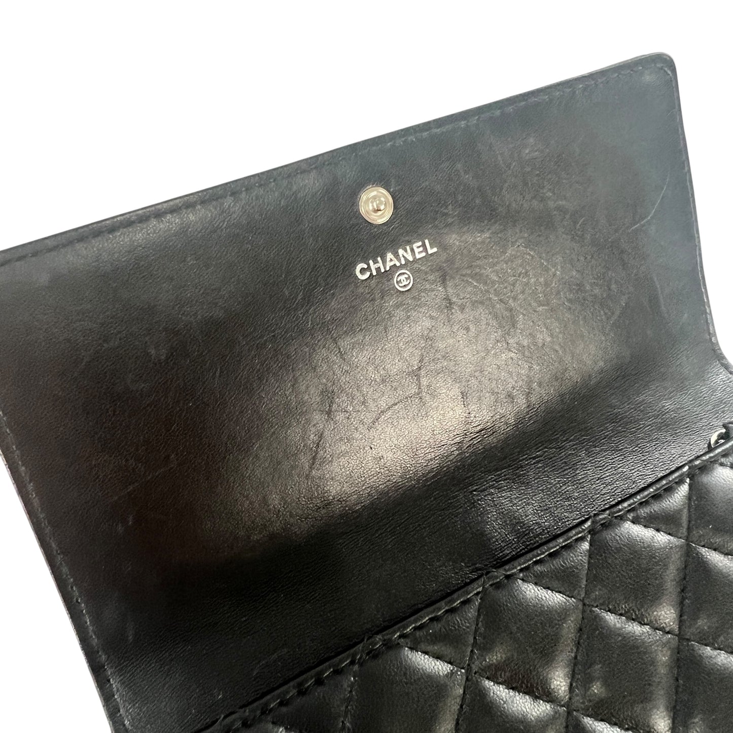 Chanel CC Matelassé Leather Long Wallet