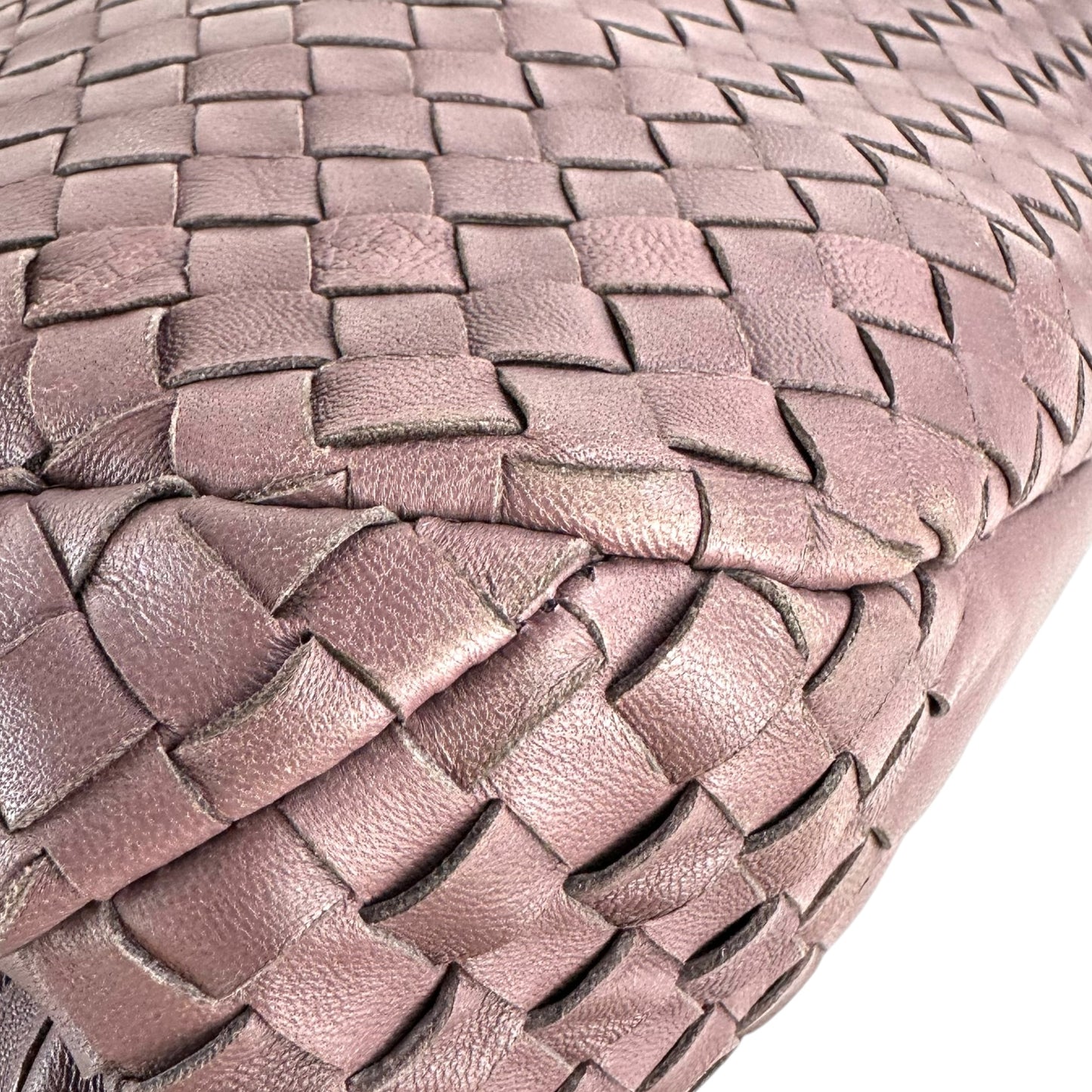Bottega Veneta Campana Intrecciato Leather Shoulder Bag