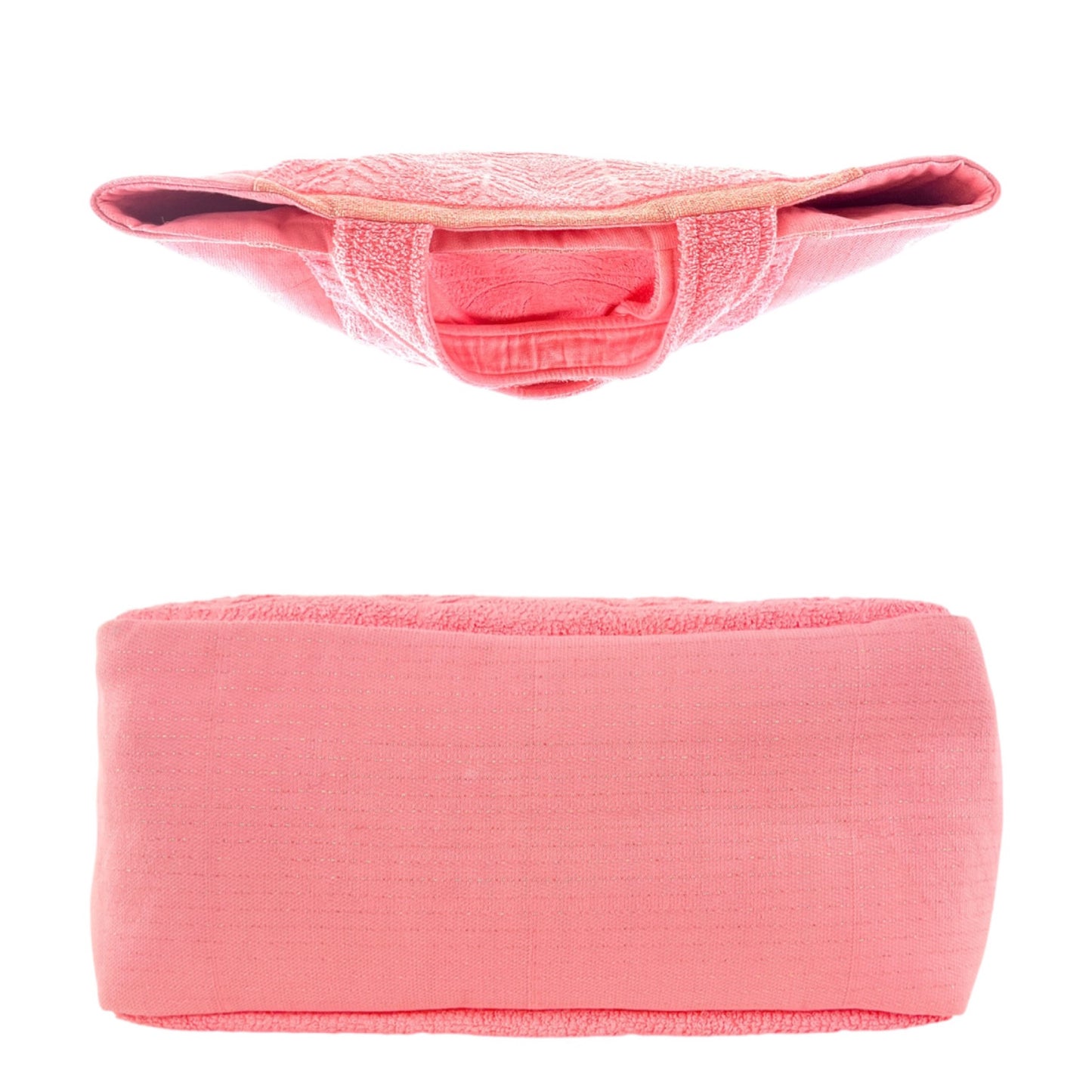 Chanel CC Terry Cloth Beach Towel Set Bag