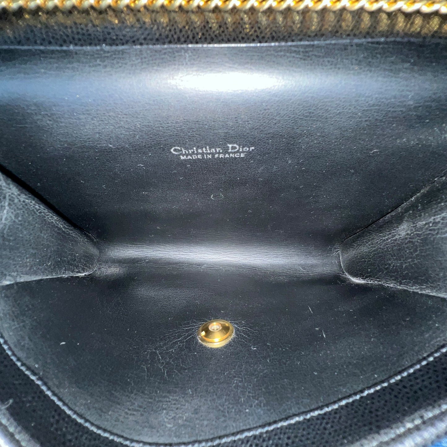 Dior Vintage Leather Chain Shoulder Bag