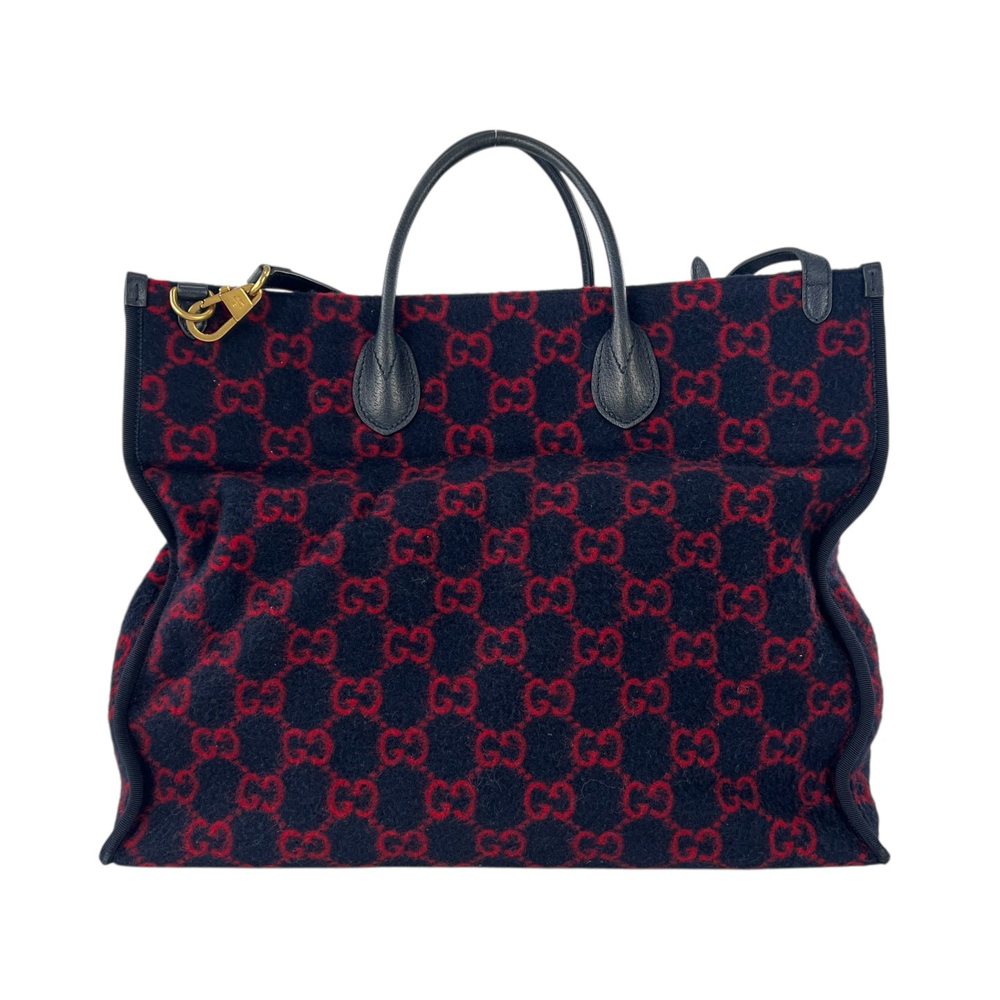Gucci Monogram Wool Tote Bag