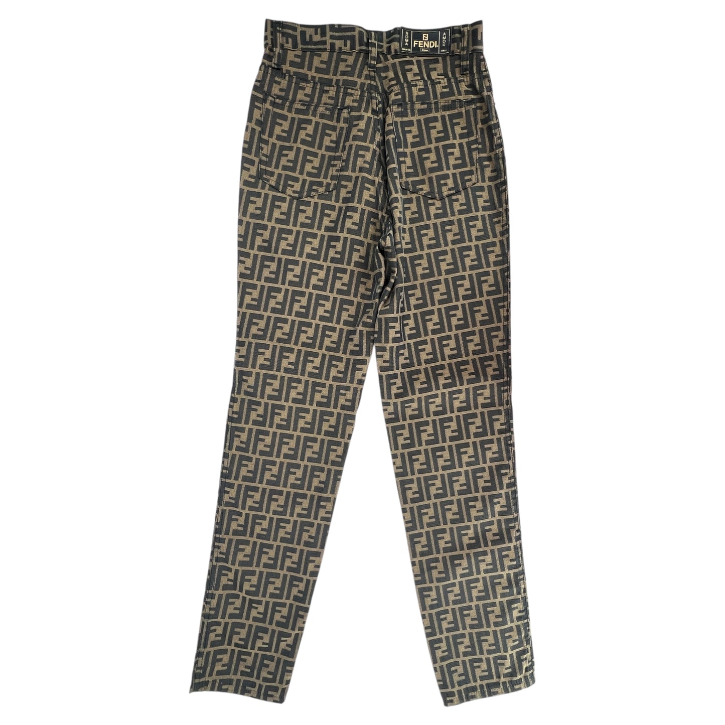 Fendi Vintage Zucca High-Waisted Pant
