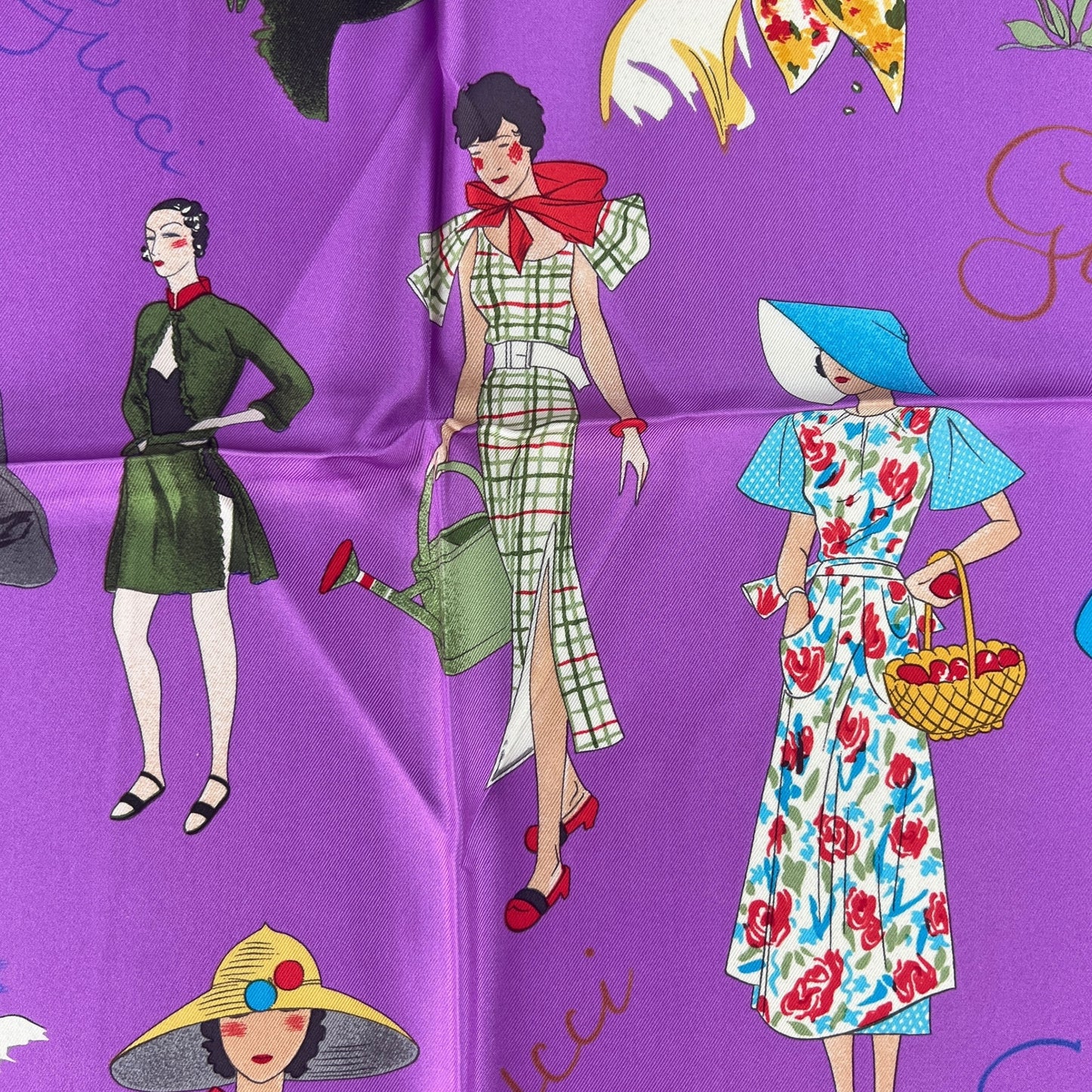 Gucci Vintage Silk Scarf