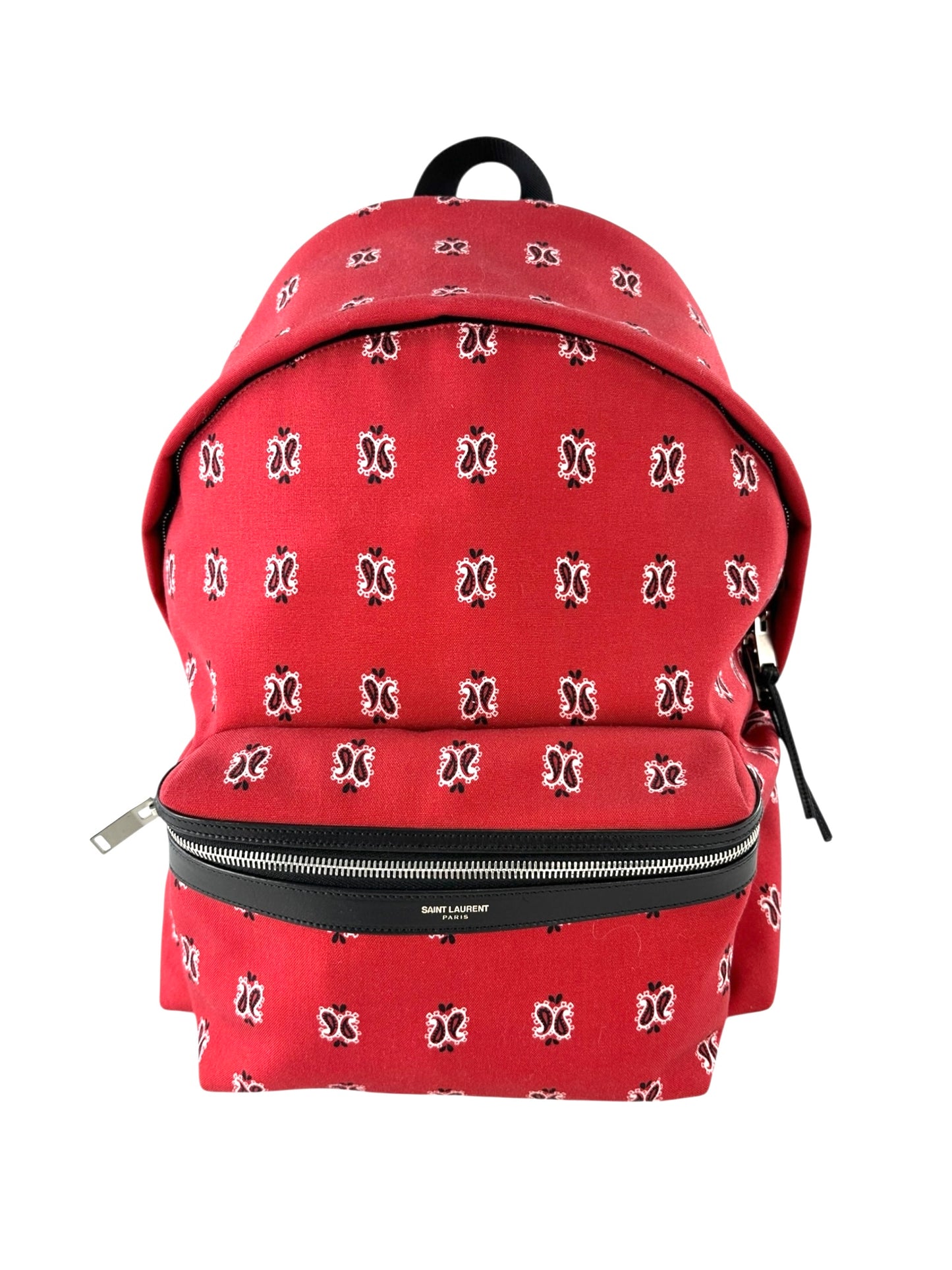 Saint Laurent Paisley City Backpack