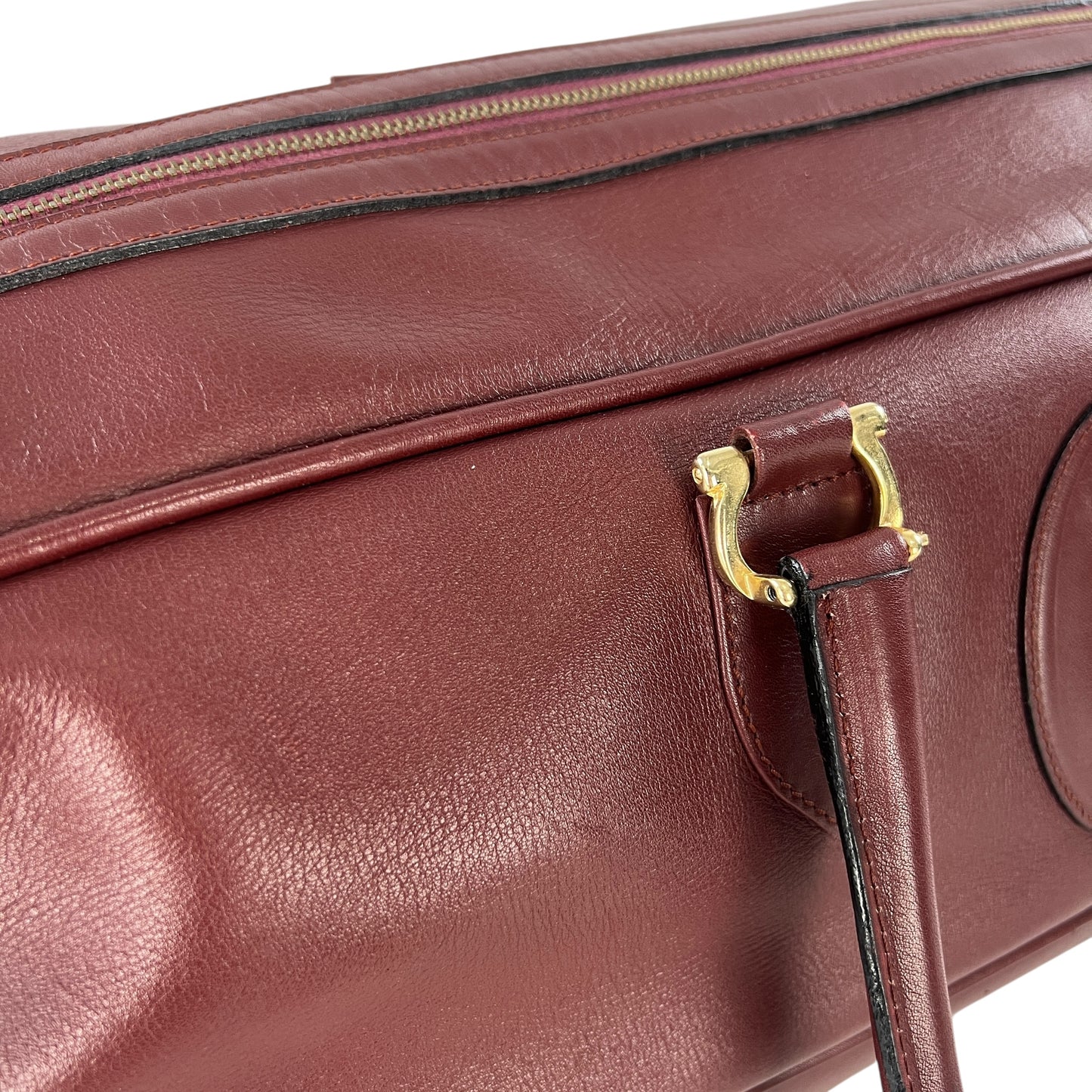 Cartier Vintage Leather Duffel Bag