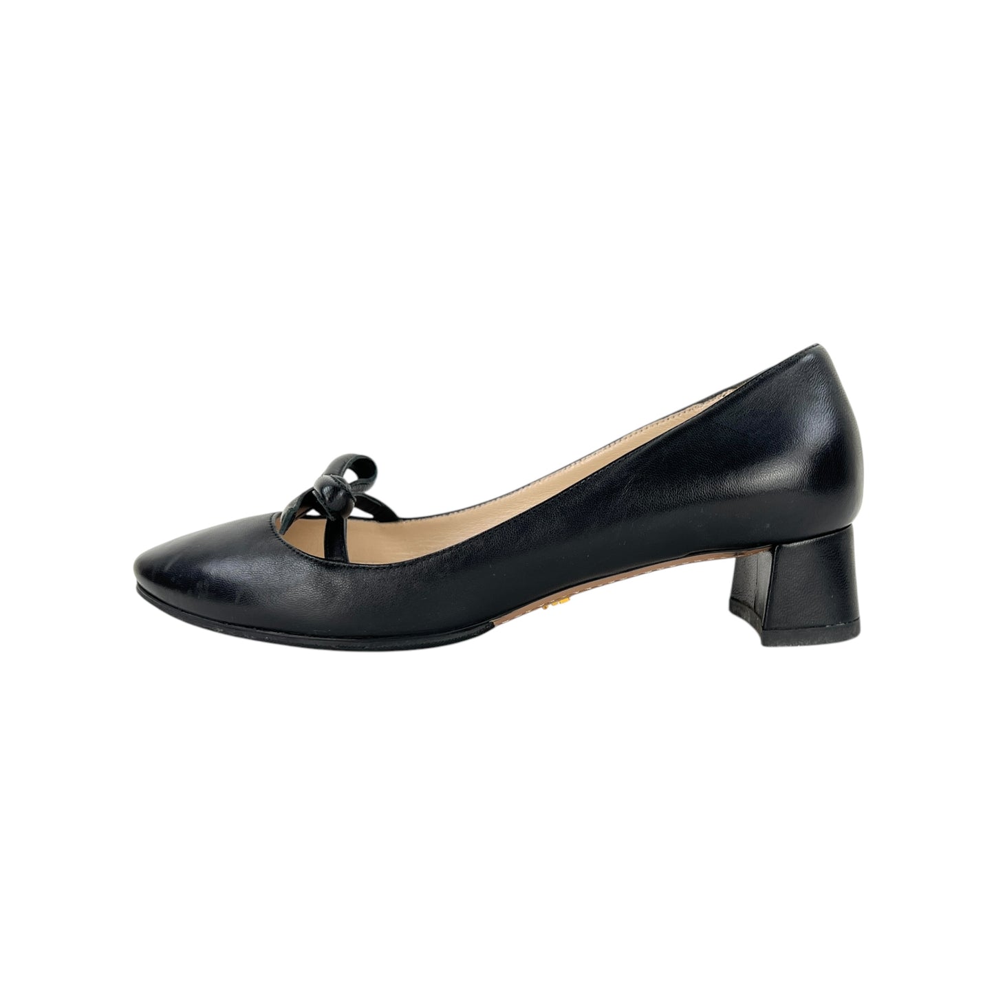 Prada Leather Bow Pumps