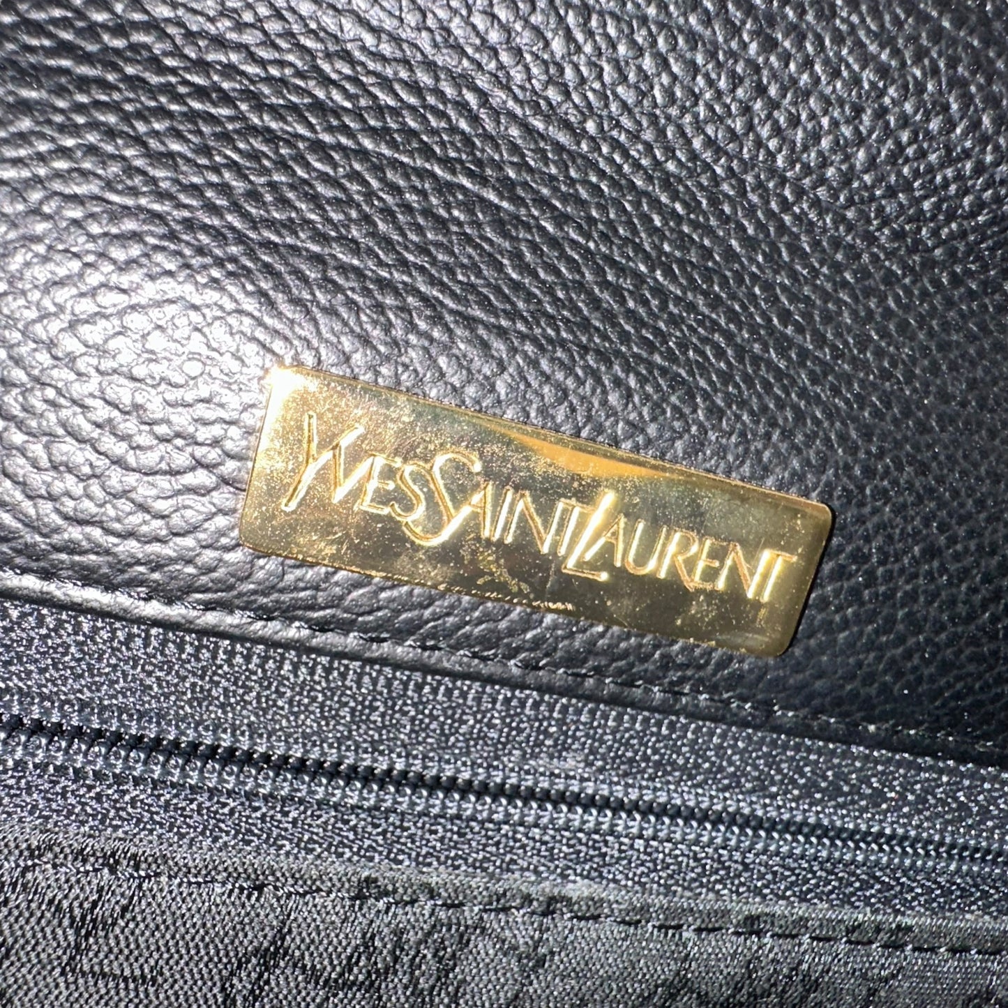 YSL Vintage Leather Top Handle Bag
