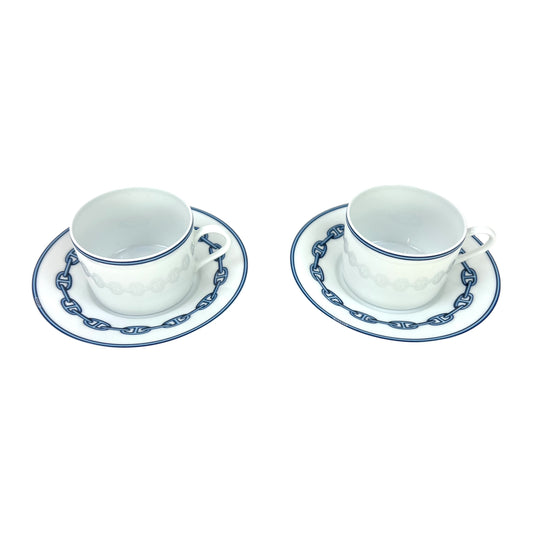 Hermès Chaine d'Ancre Cup & Saucer Set