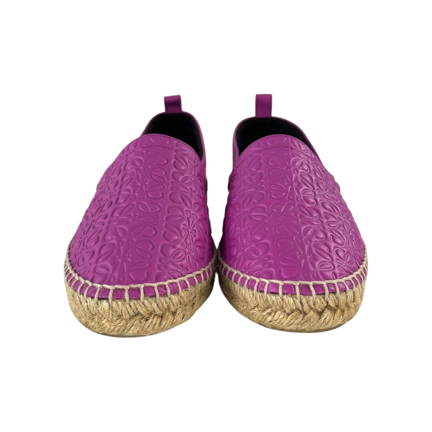 Loewe Embossed Leather Espadrilles
