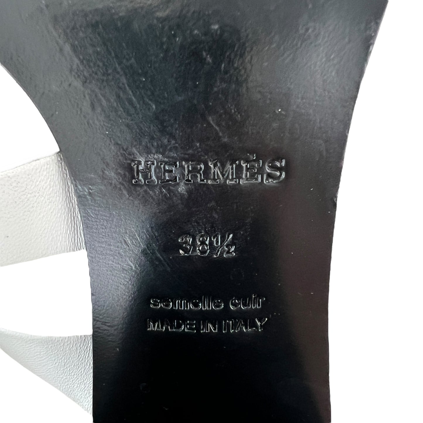 Hermes Grace Leather Mules
