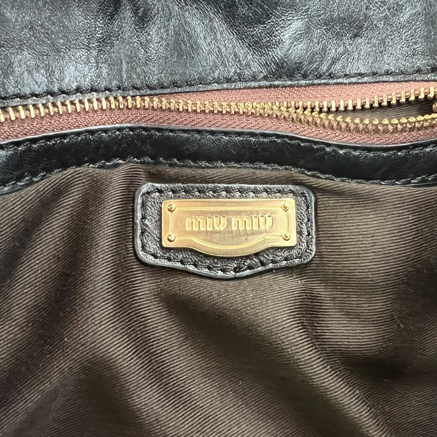 Miu Miu Matelassé Nappa Gaufre Leather Two-Way Bag