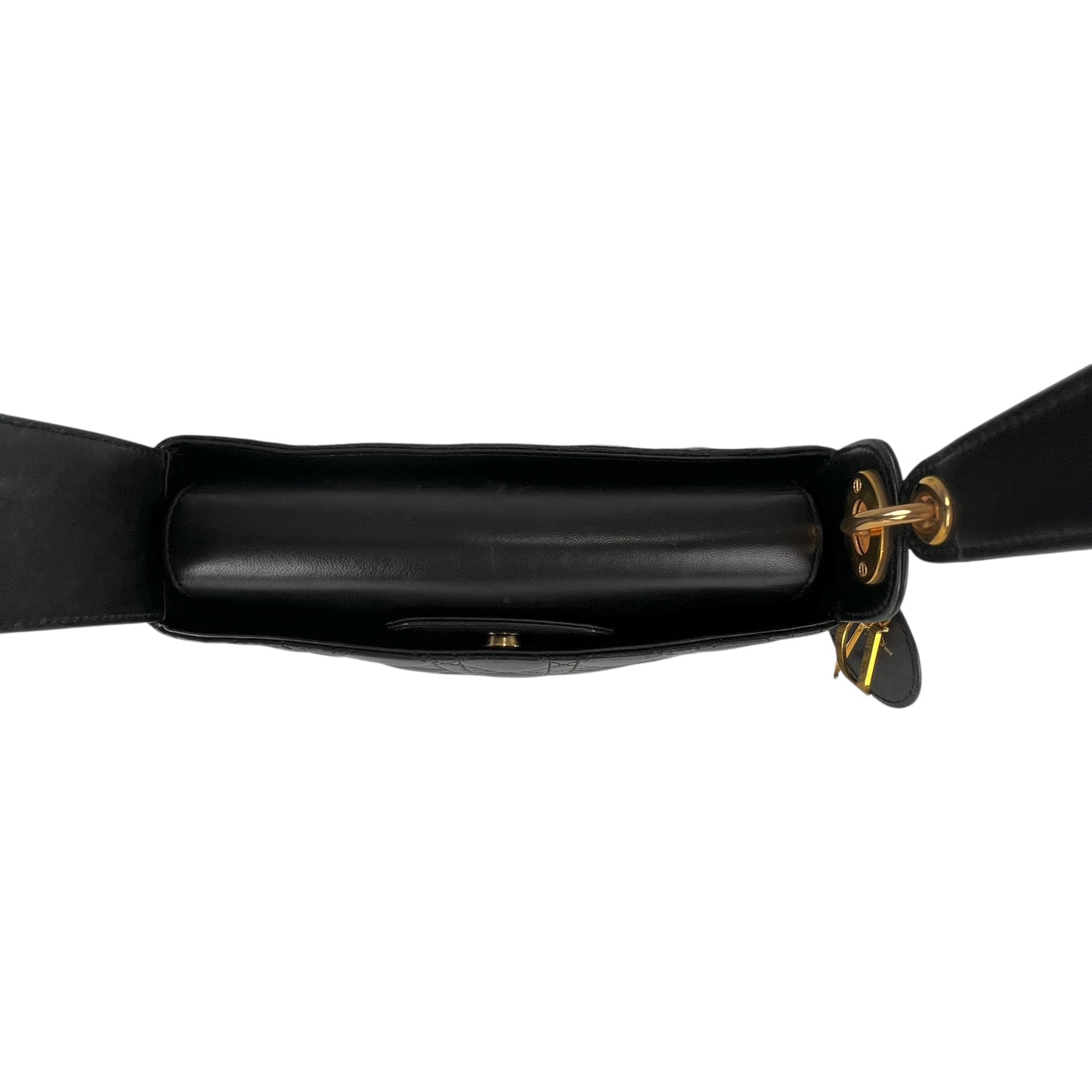 Dior Vintage Cannage Leather Shoulder Bag