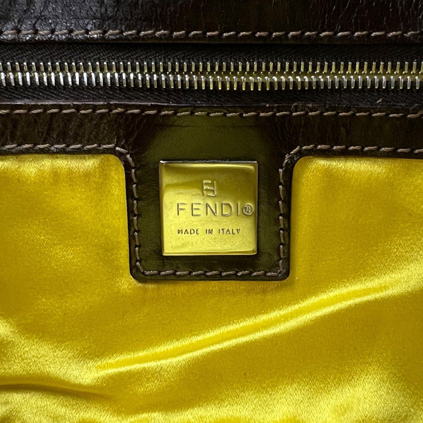 Fendi Zucca Flower Baguette Bag