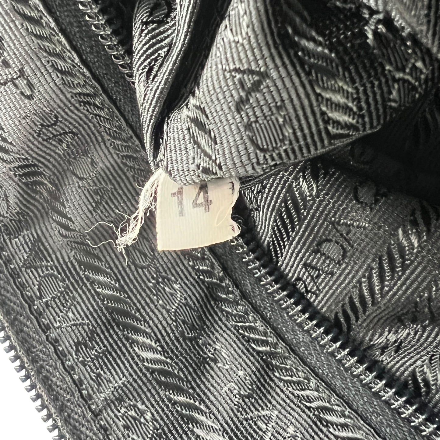 Prada Leather Flower Nylon Shoulder Bag