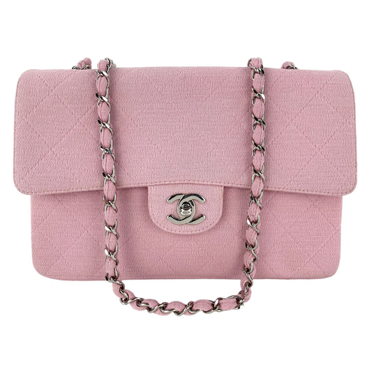 Chanel Matelasse Single Flap Jersey Medium Shoulder Bag