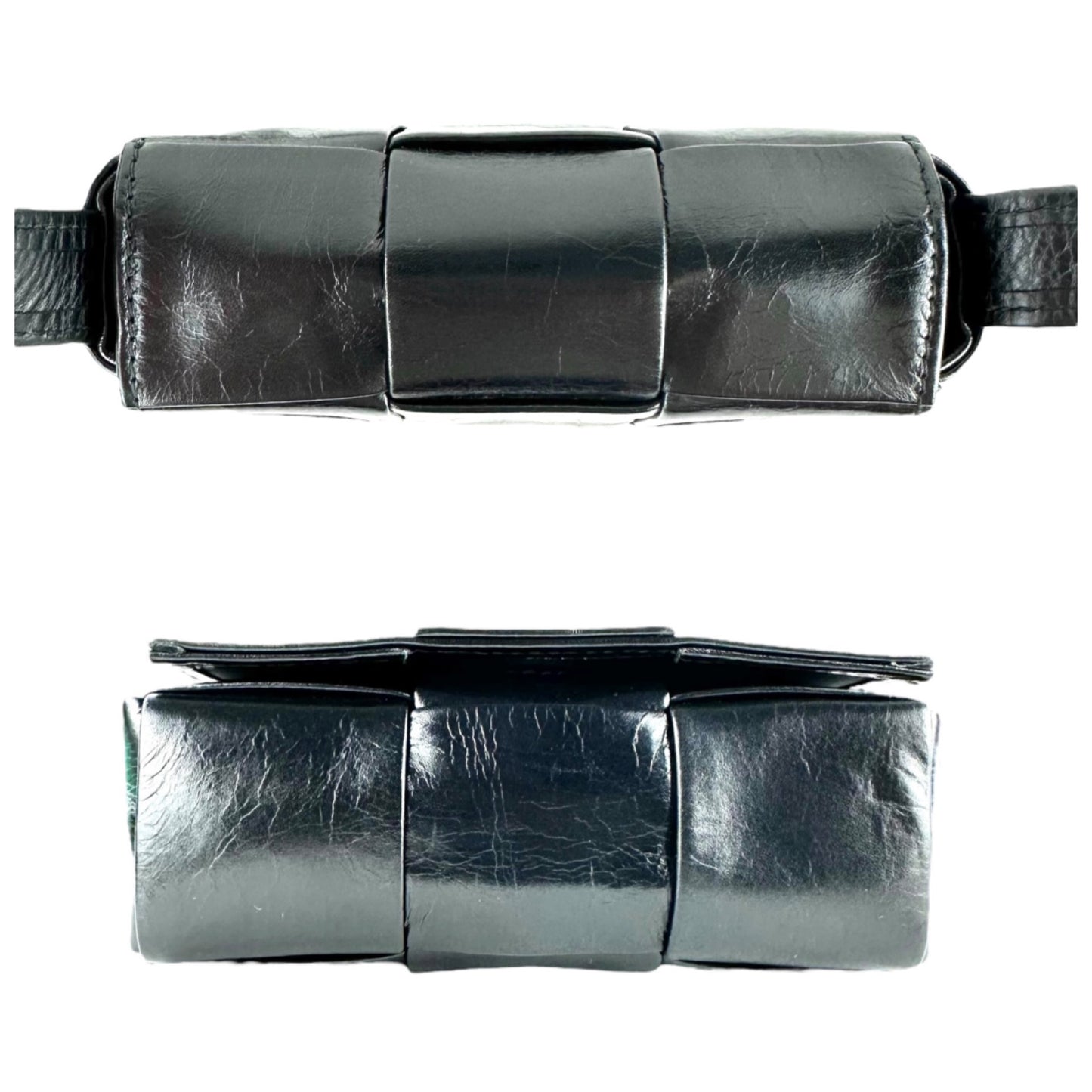 Bottega Veneta Maxi Intrecciato Leather Mini Cassette Crossbody Bag