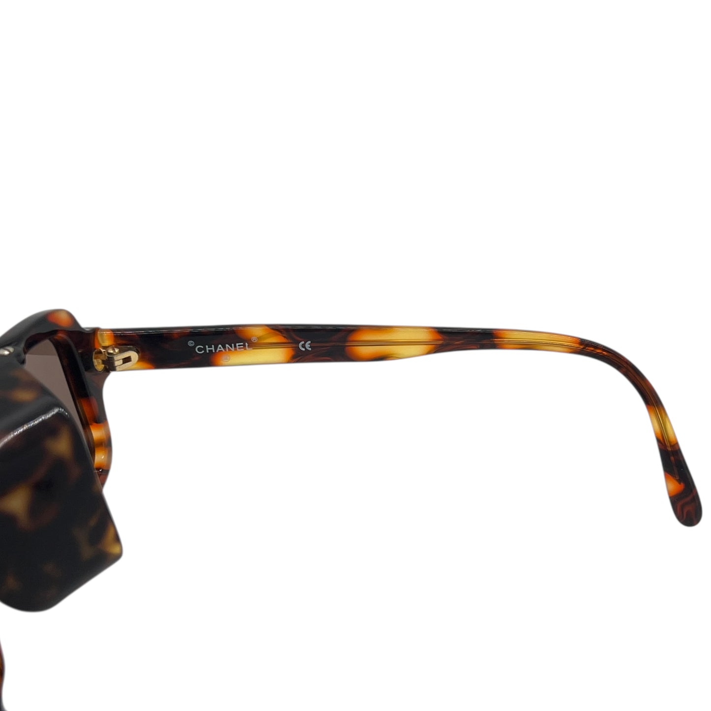 Chanel Tortoise Shell Blinder Sunglasses