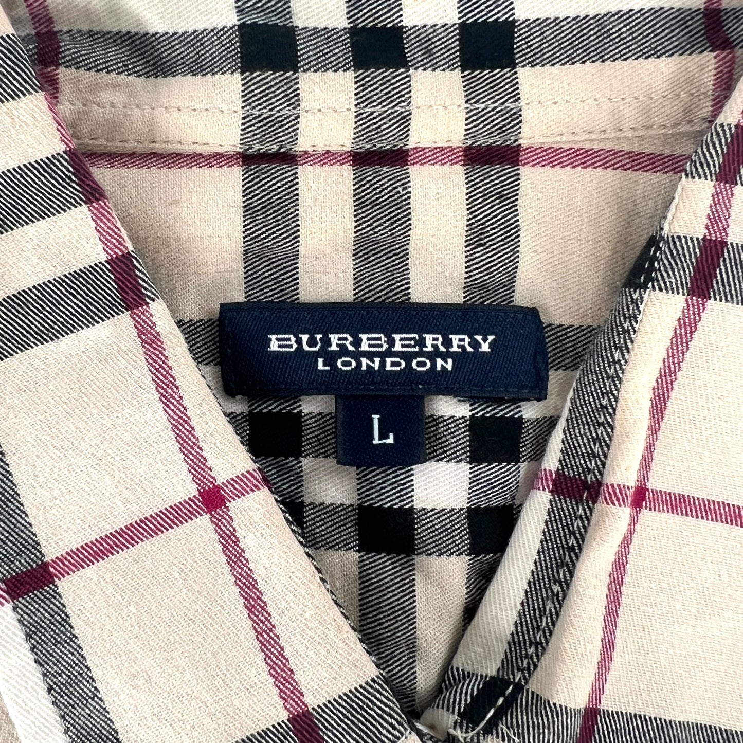 Burberry Nova Check Button-Up Polo