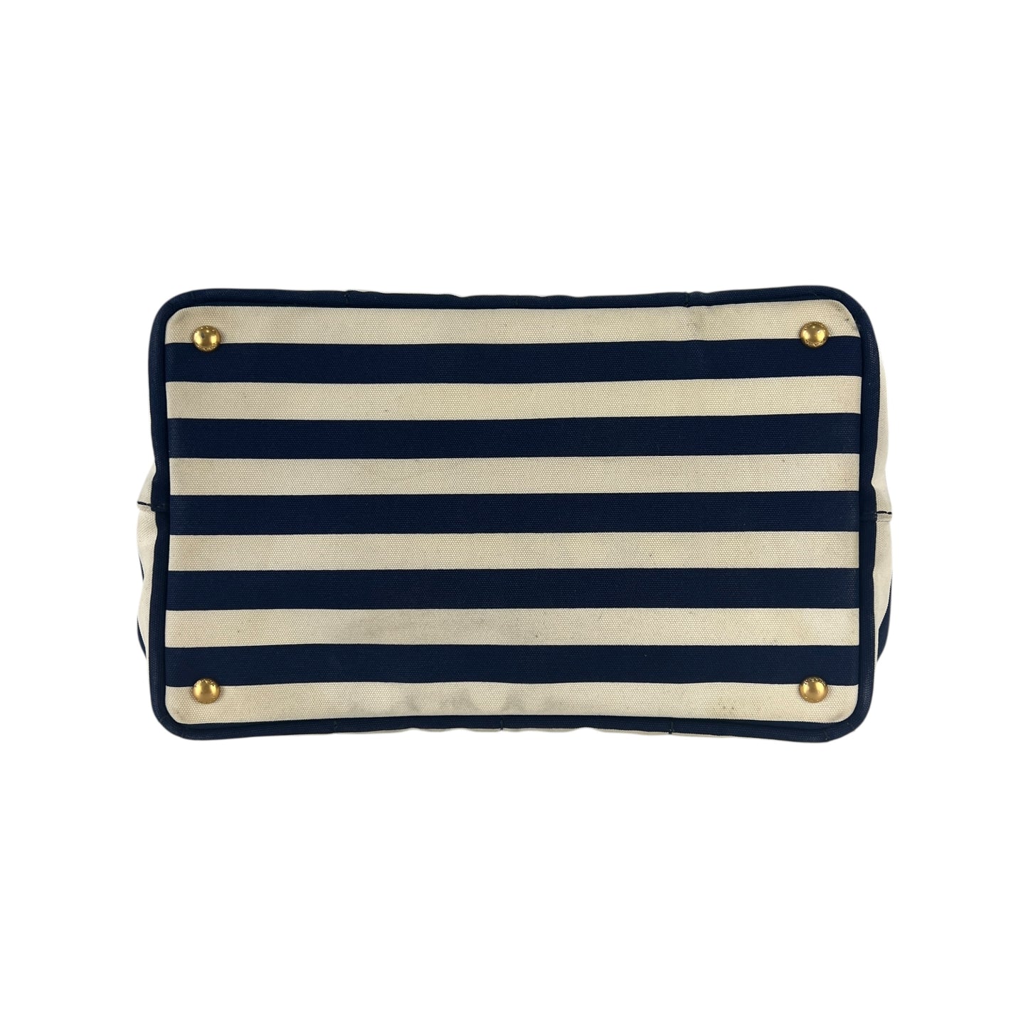 Prada Canapa Striped Tote Bag