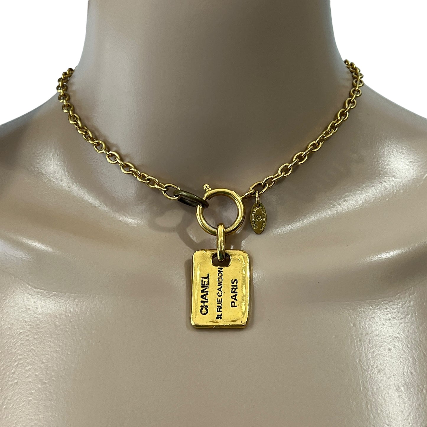 Chanel Vintage Plate Necklace