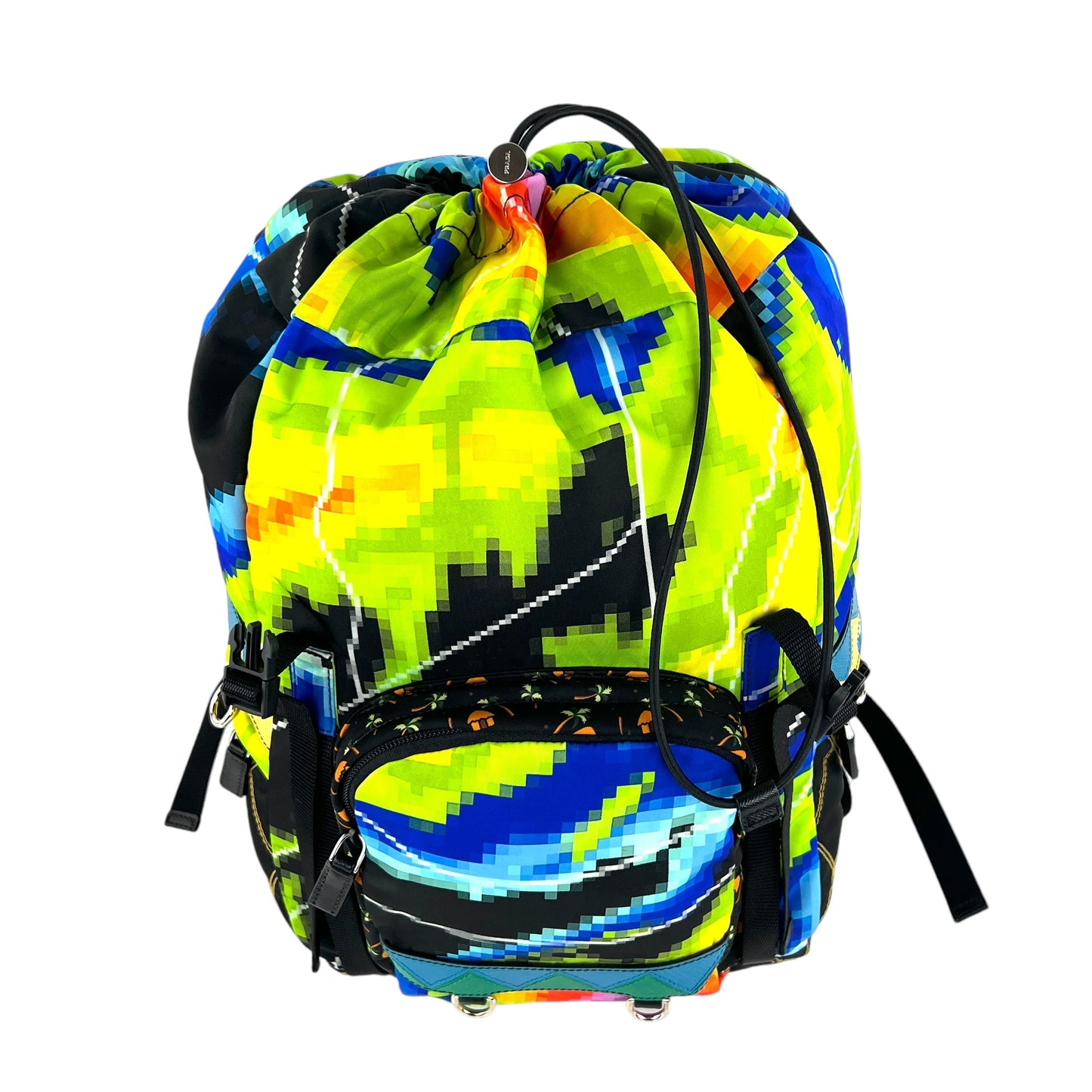 Prada Multicolor Pixel Tessuto Nylon Backpack