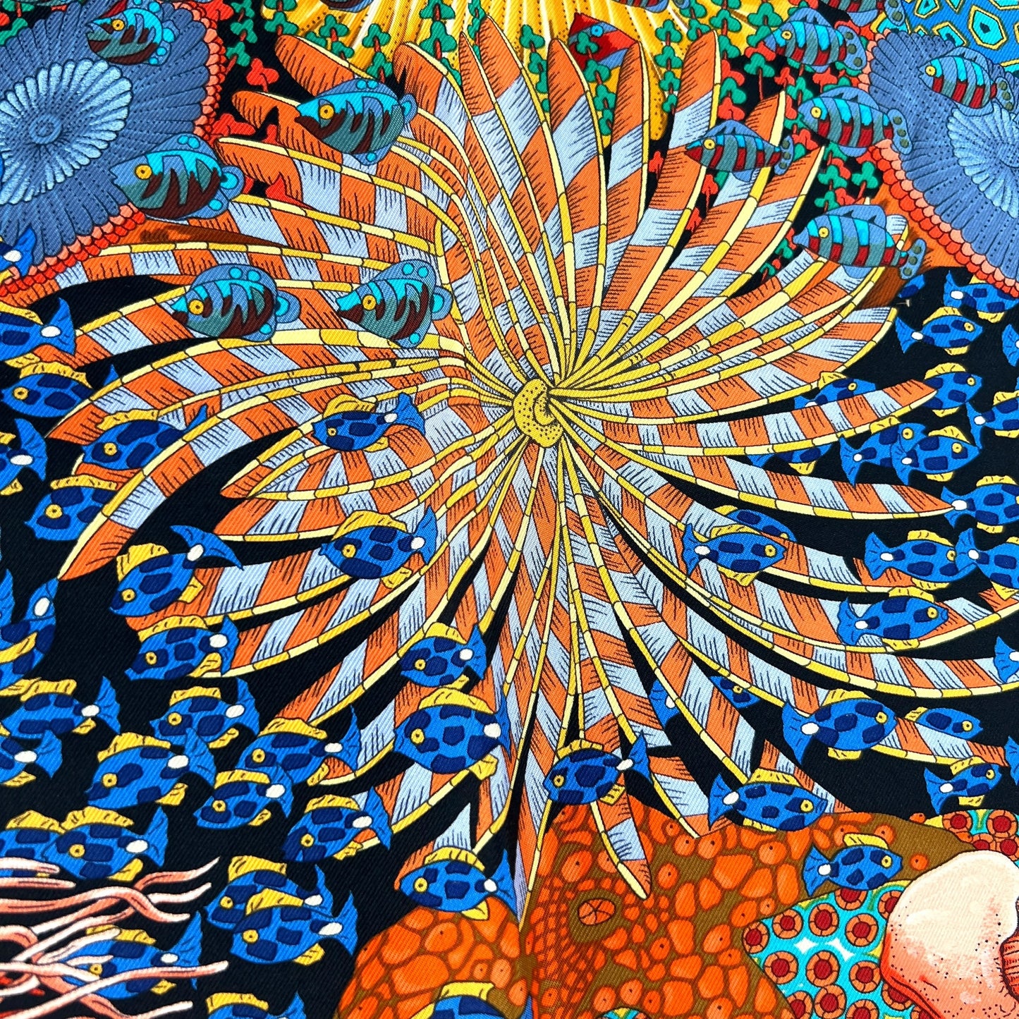 Hermès Gold Atlantic Encounter Scarf