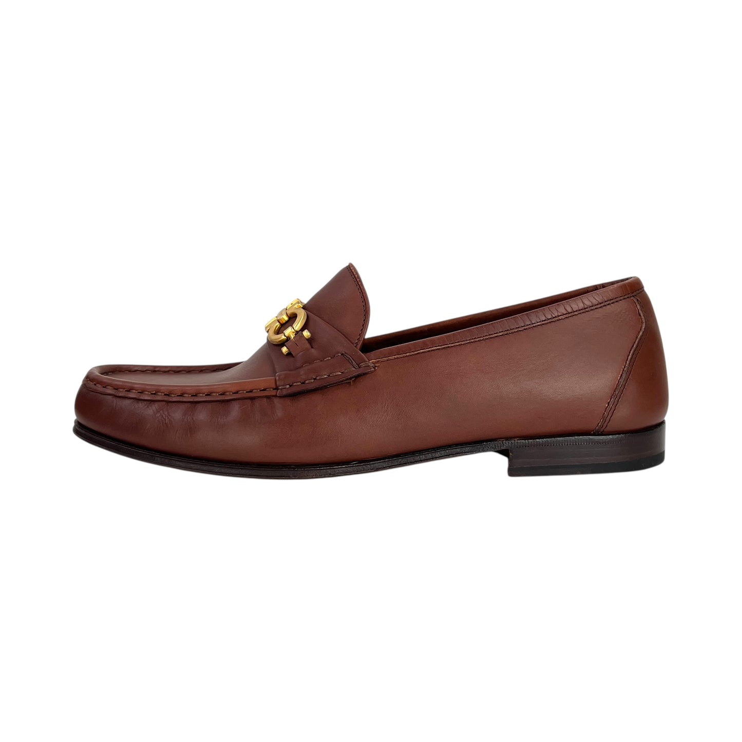 Ferragamo Gancini Leather Loafers