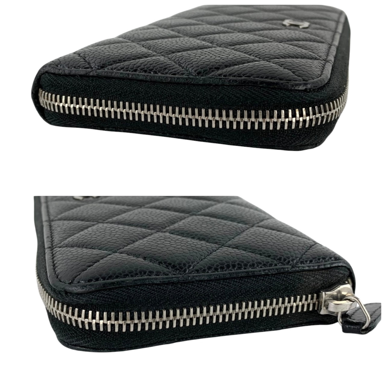 Chanel Matelasse Caviar Zip Around Wallet