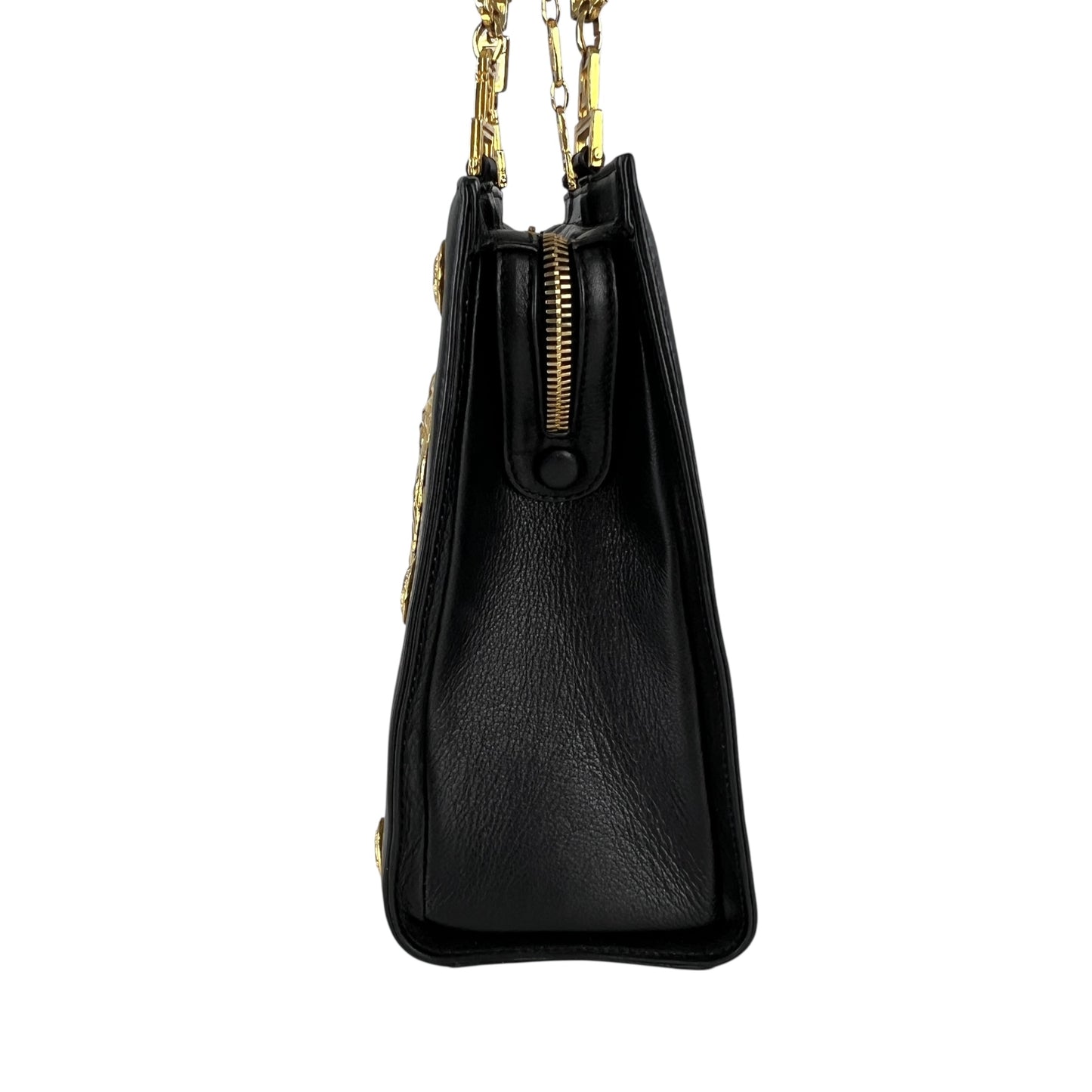 Versace Vintage Medusa Studded Shoulder Bag