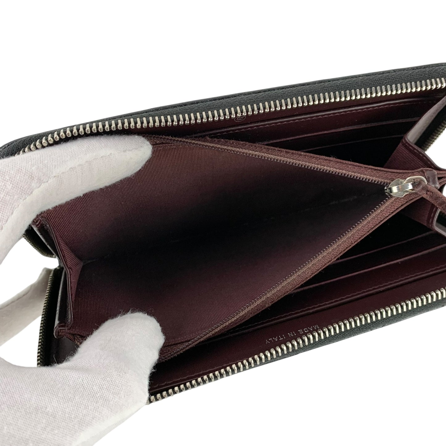 Chanel Matelasse Caviar Zip Around Wallet