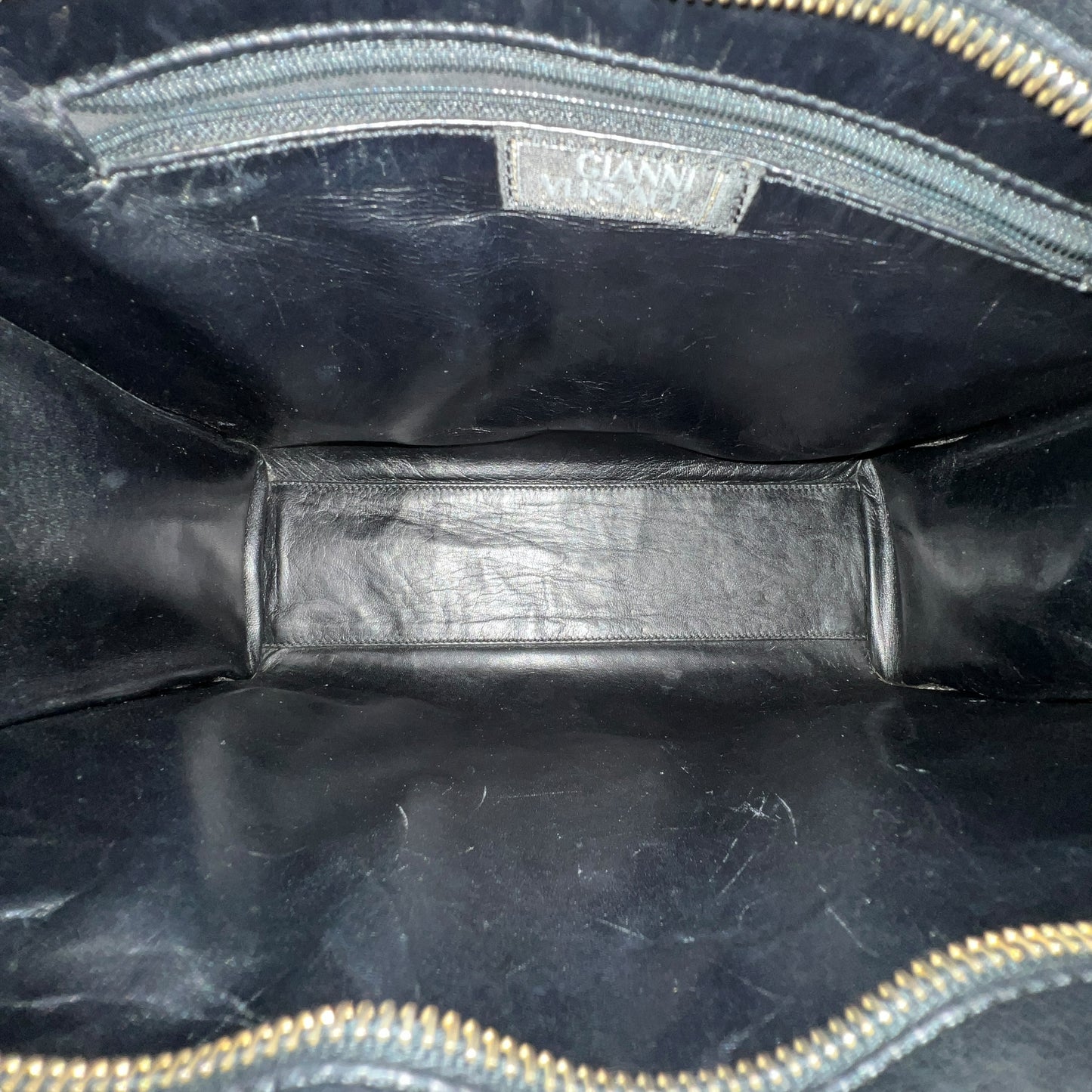 Versace Vintage Medusa Studded Shoulder Bag