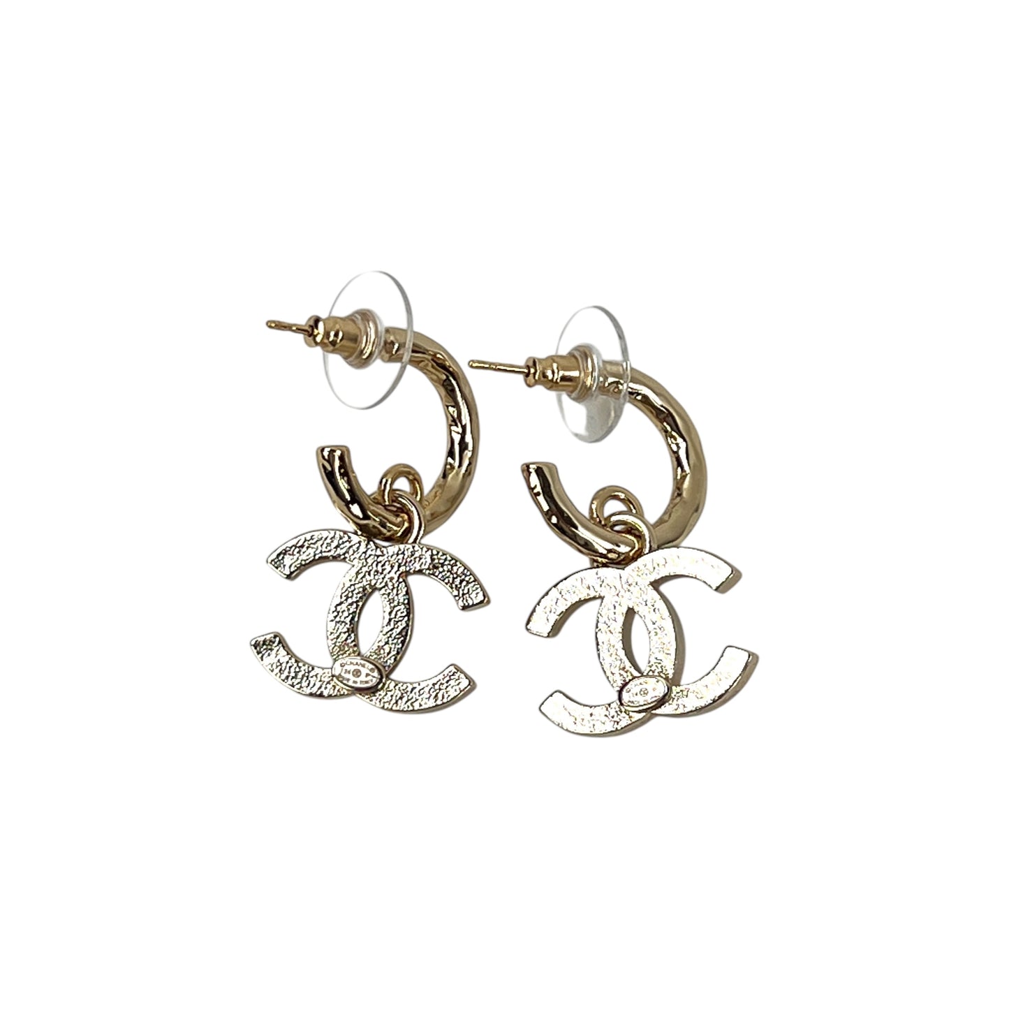 Chanel CC Drop Earrings