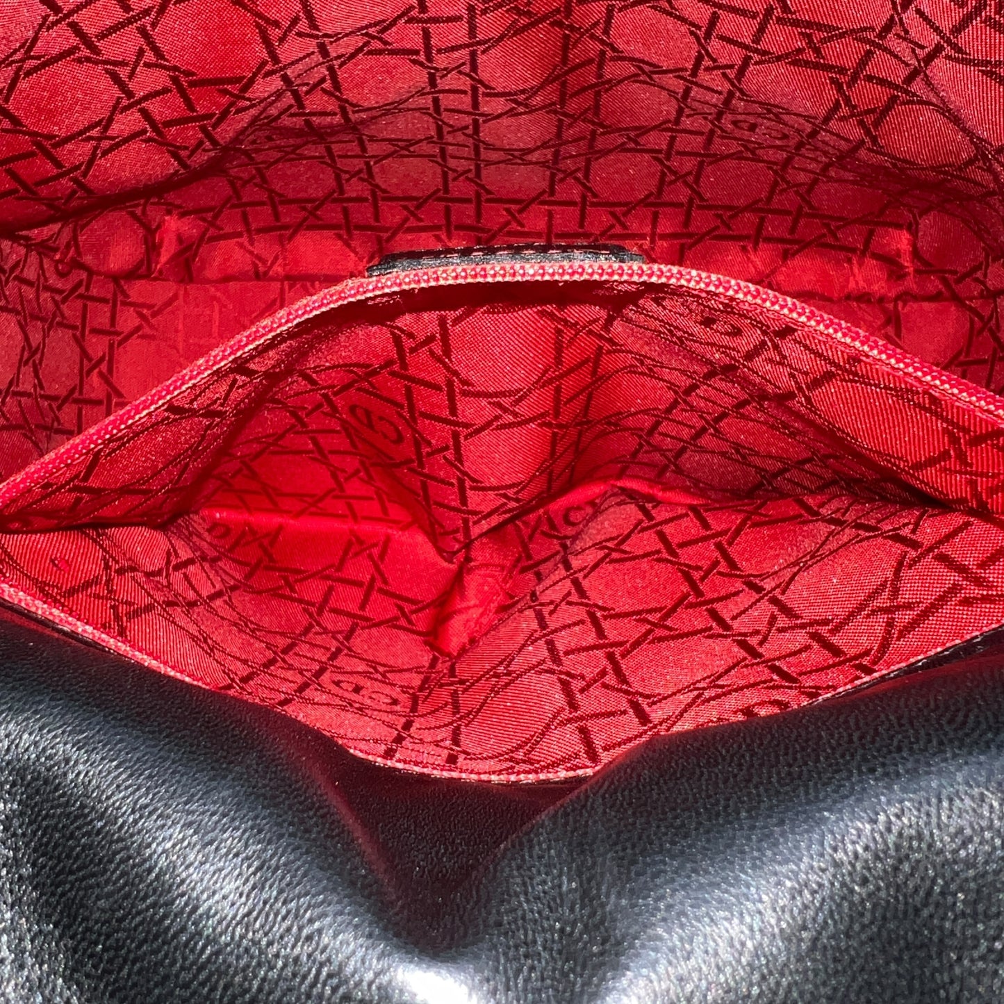 Dior Vintage Cannage Leather Shoulder Bag