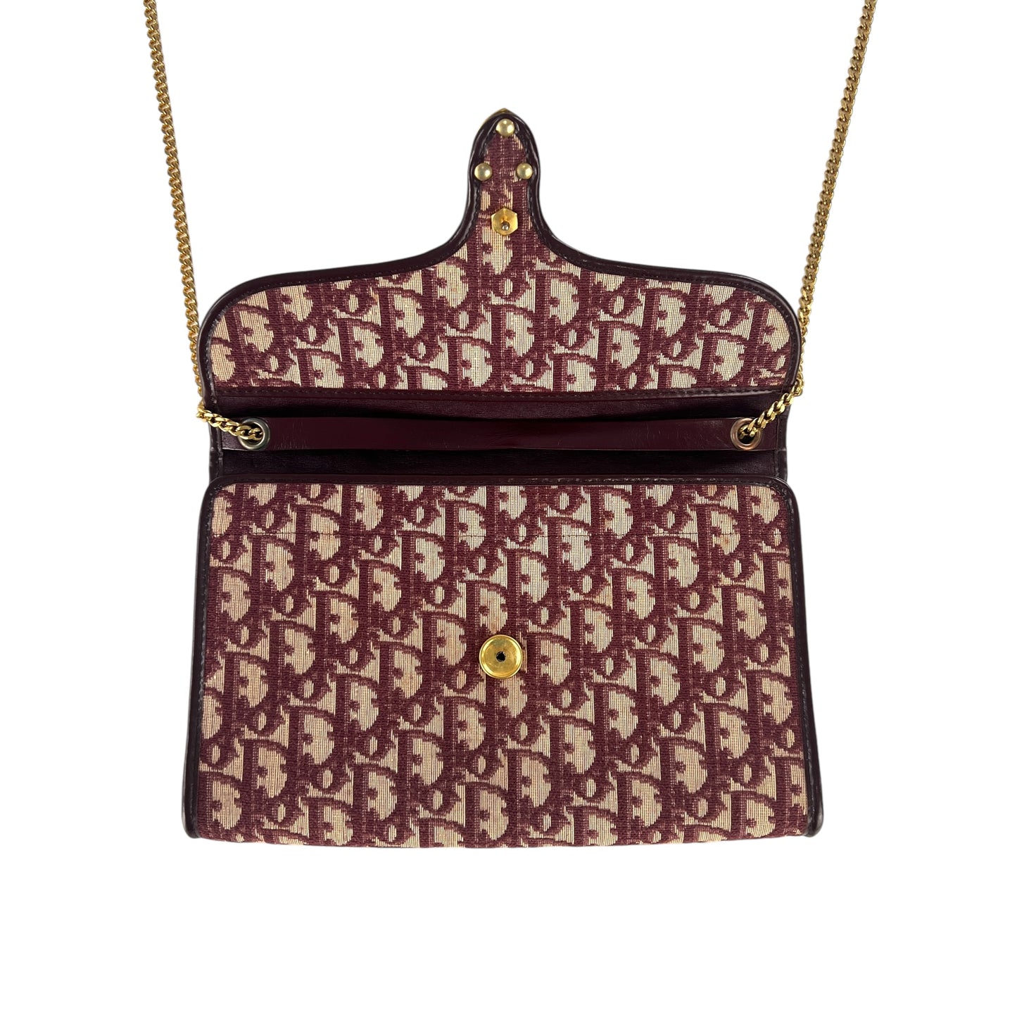 Dior Vintage Trotter Chain Shoulder Bag