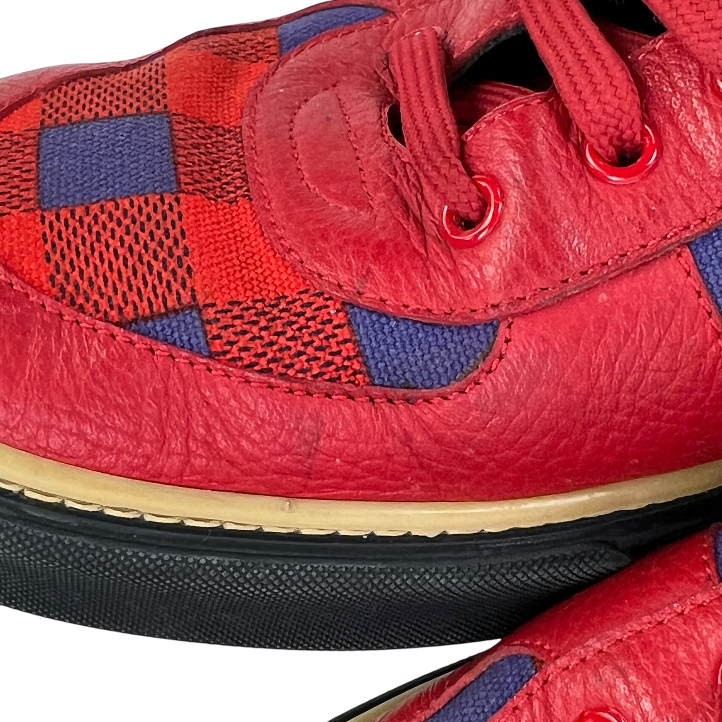 Louis Vuitton Damier Red Sneakers