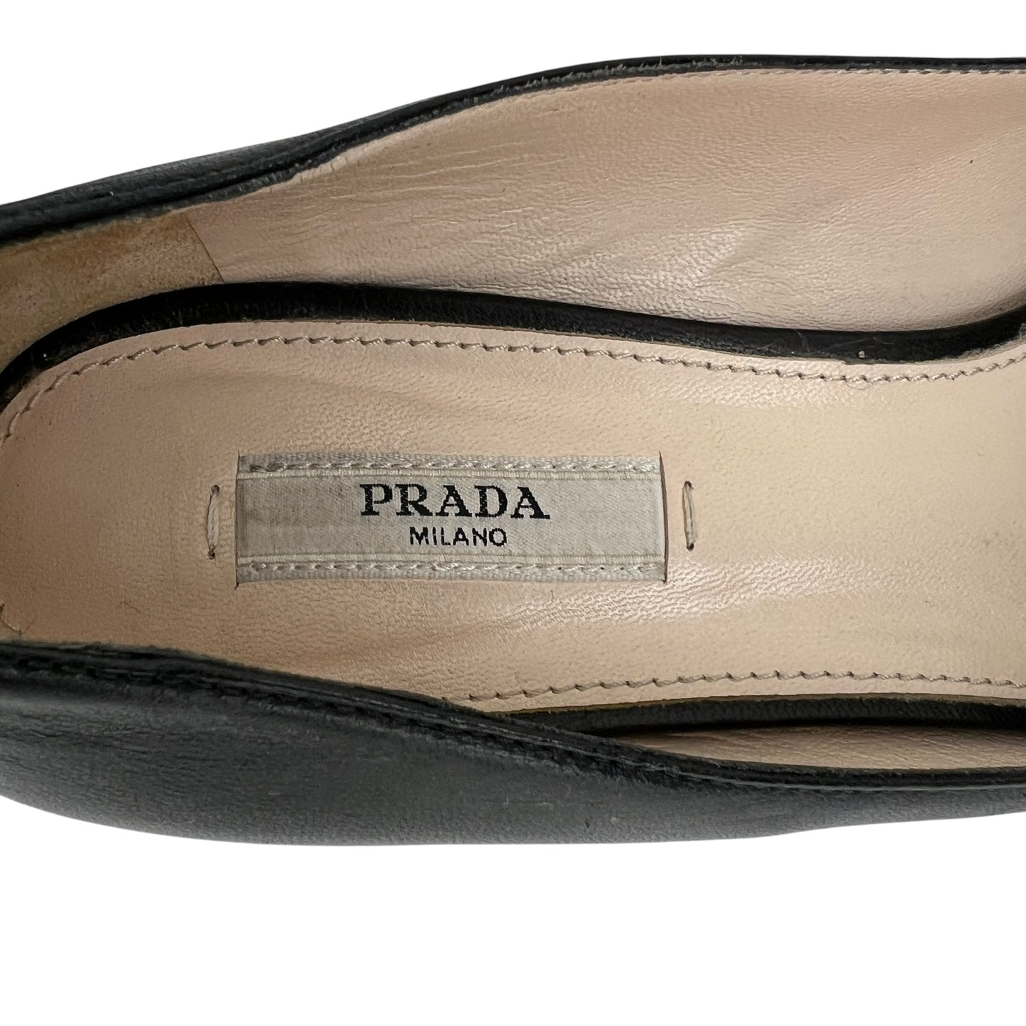Prada Leather Bow Pumps