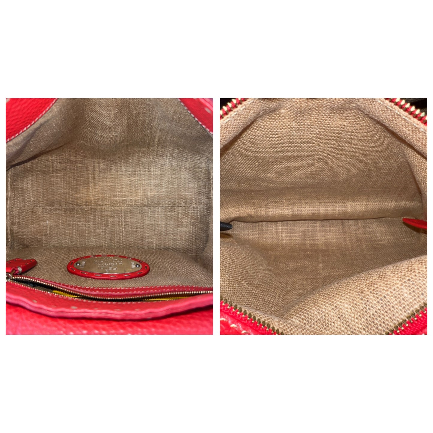 Fendi Mini Linda Selleria Leather Handbag