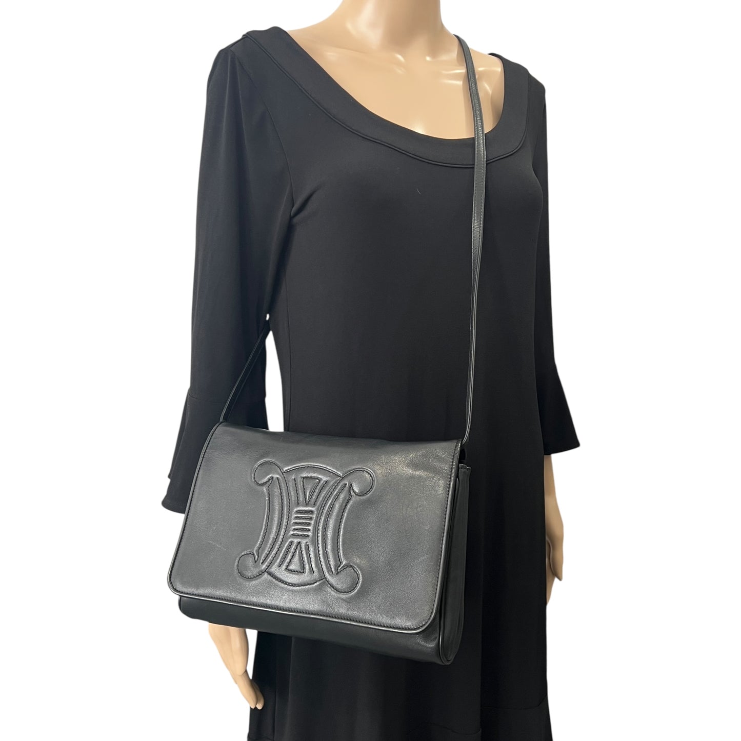 Celine Vintage Leather Crossbody Bag
