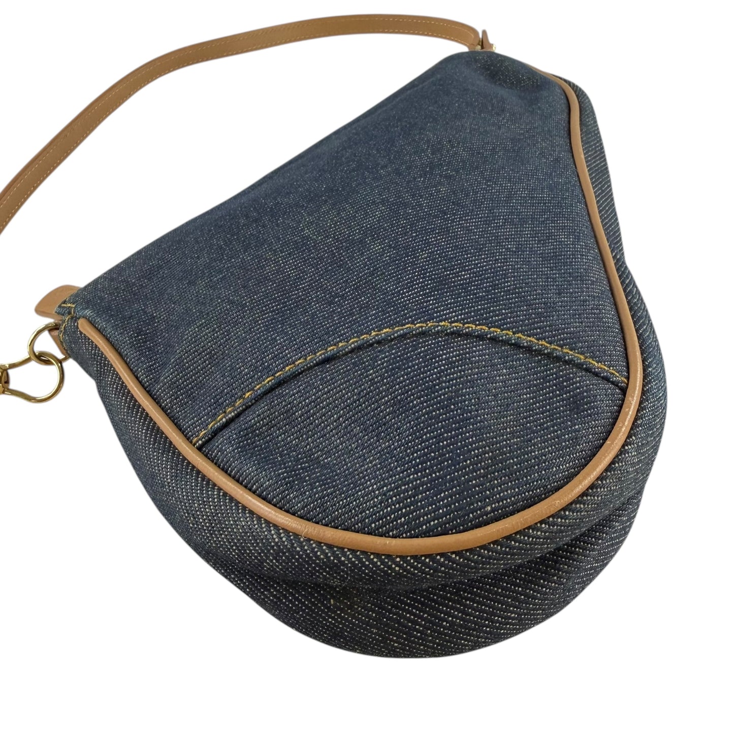 Dior Denim Mini Saddle Bag