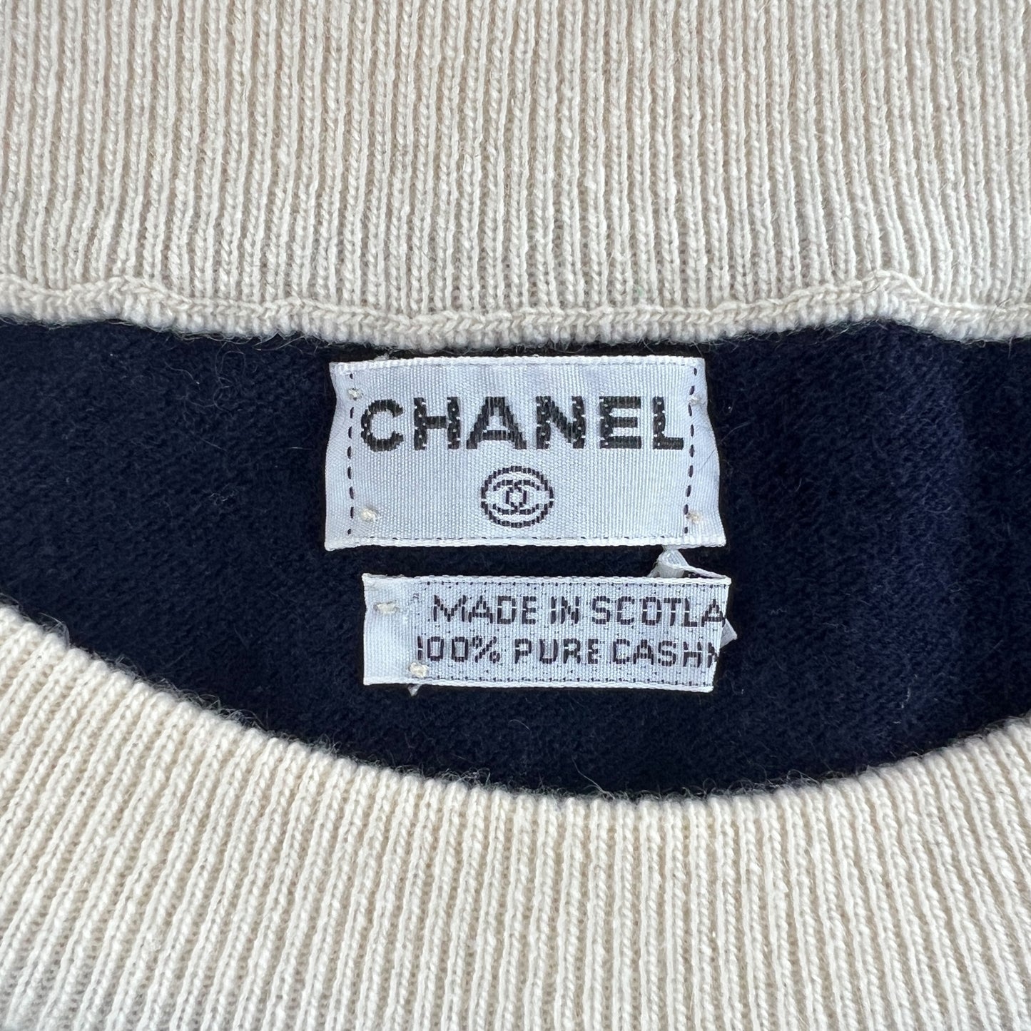 Chanel Cashmere Short Sleeve Sweater