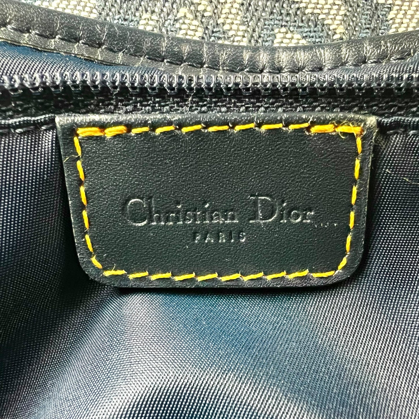 Dior Vintage Trotter Canvas Double Saddle Bag