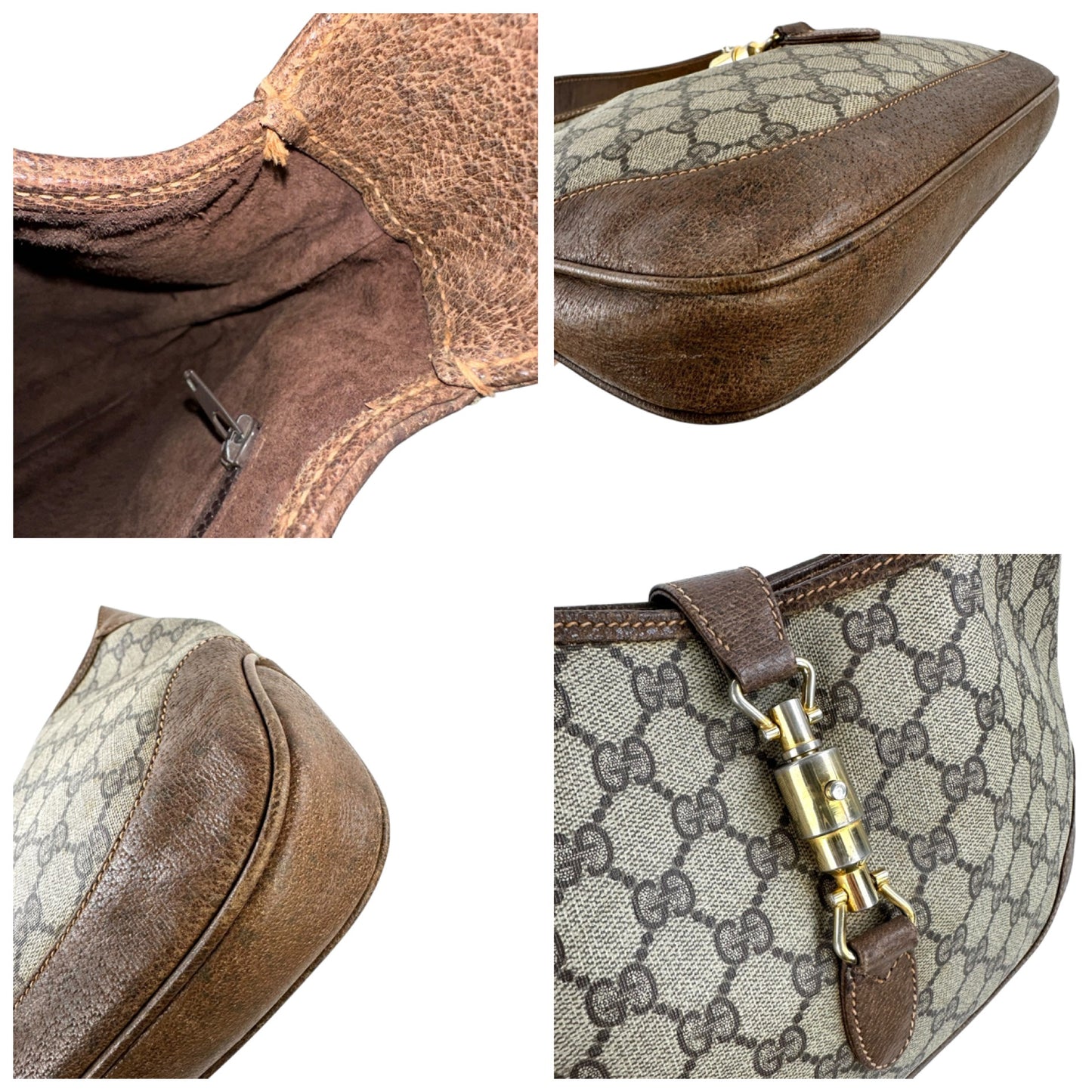 Gucci Vintage Monogram Jackie Shoulder Bag