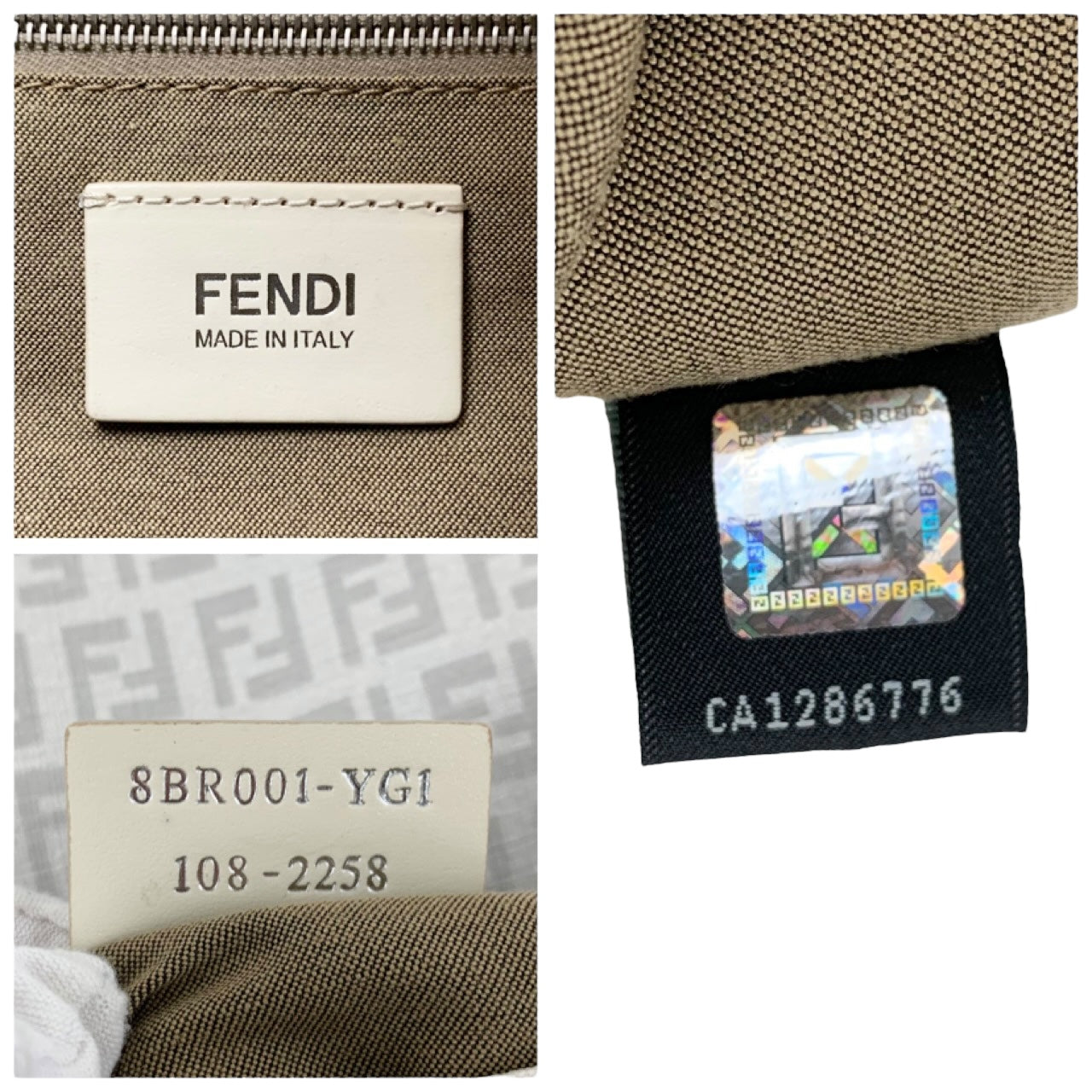 Fendi Mama Forever Zucchino Shoulder Bag