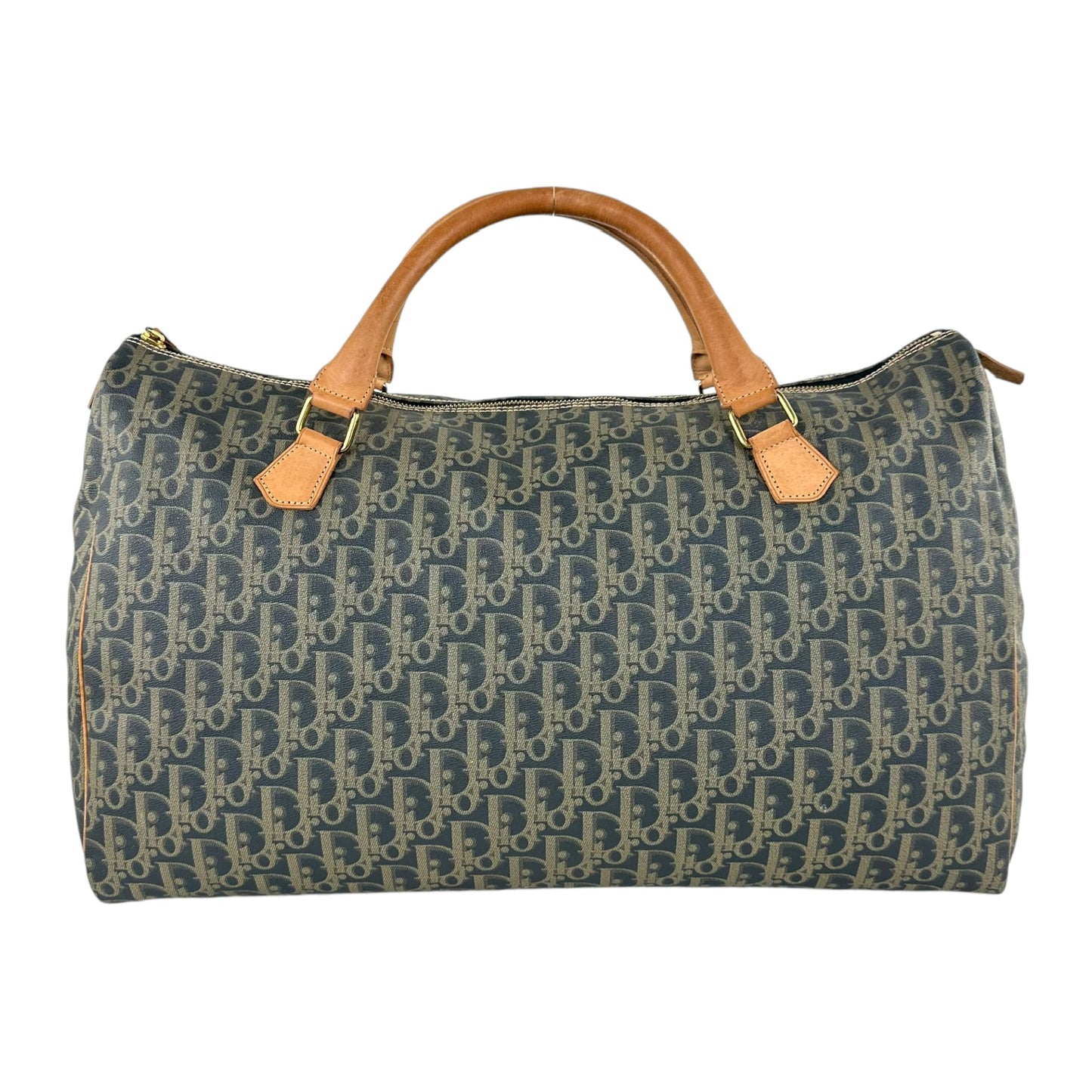 Dior Vintage Trotter Coated Canvas Duffle Bag