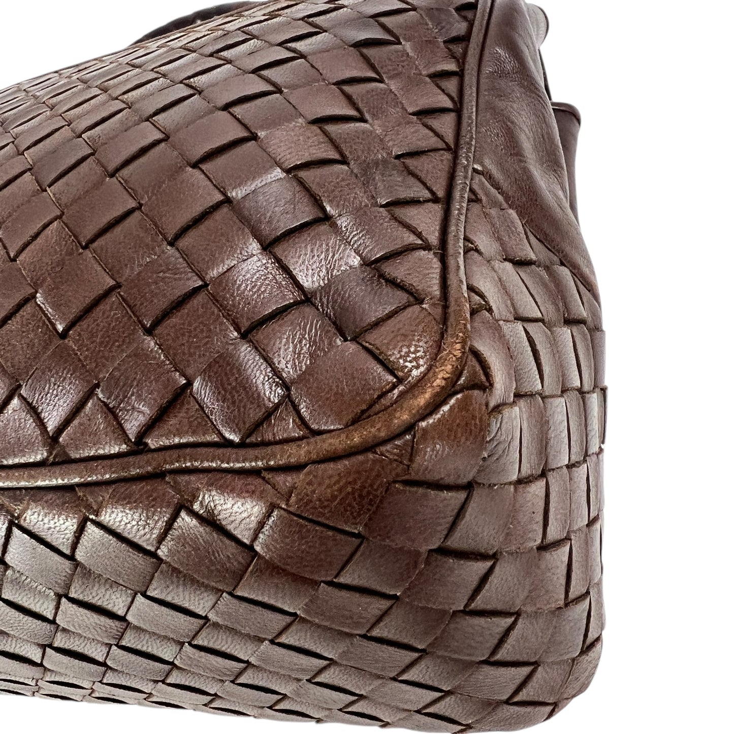 Bottega Veneta Vintage Intrecciato Leather Handbag