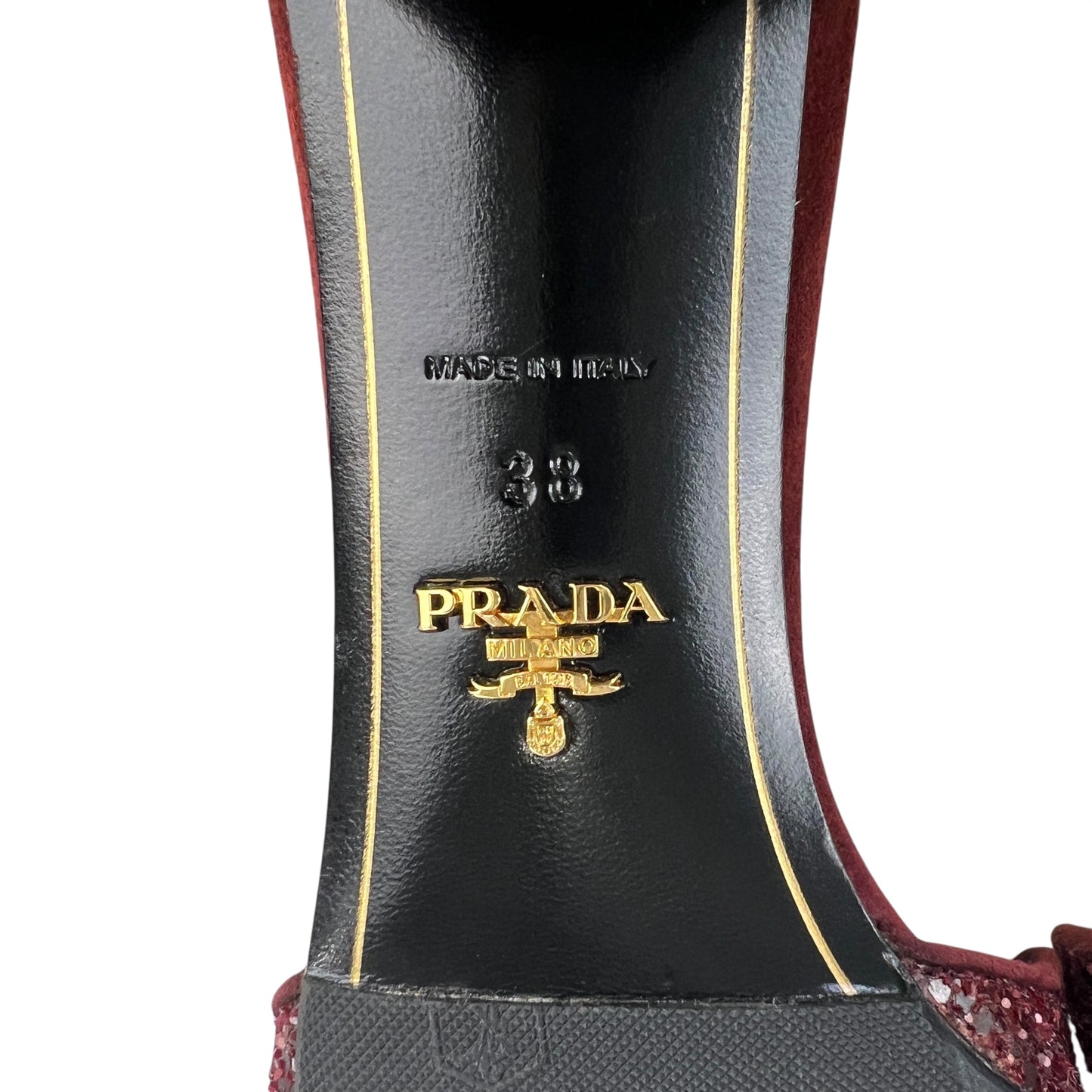 Prada Glitter Sandals