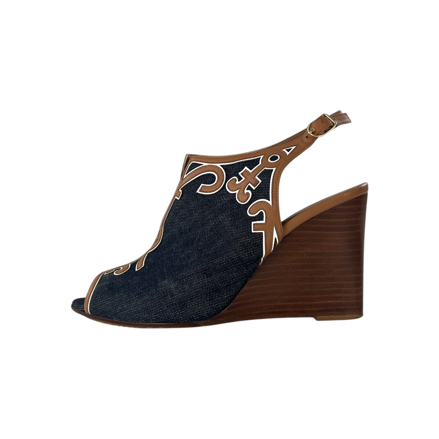Hermes Denim Wedges