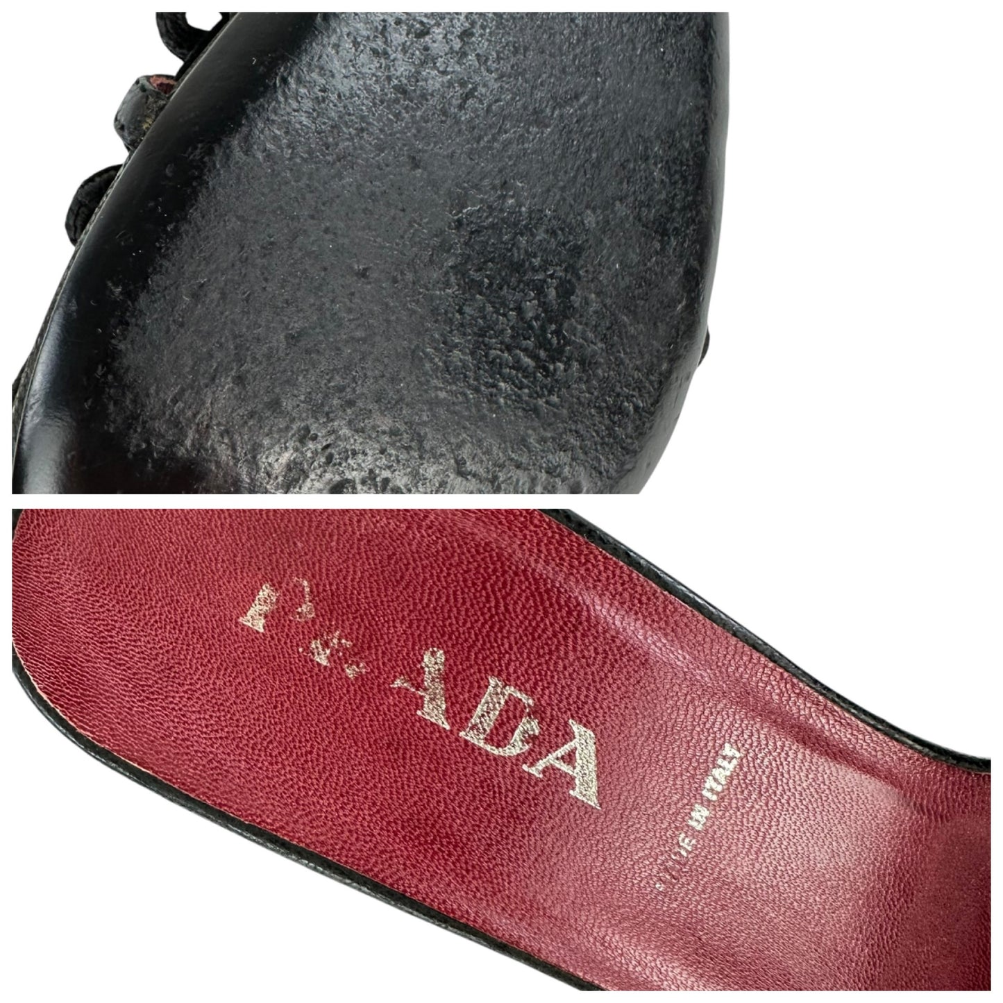 Prada Crochet Sandal Heels