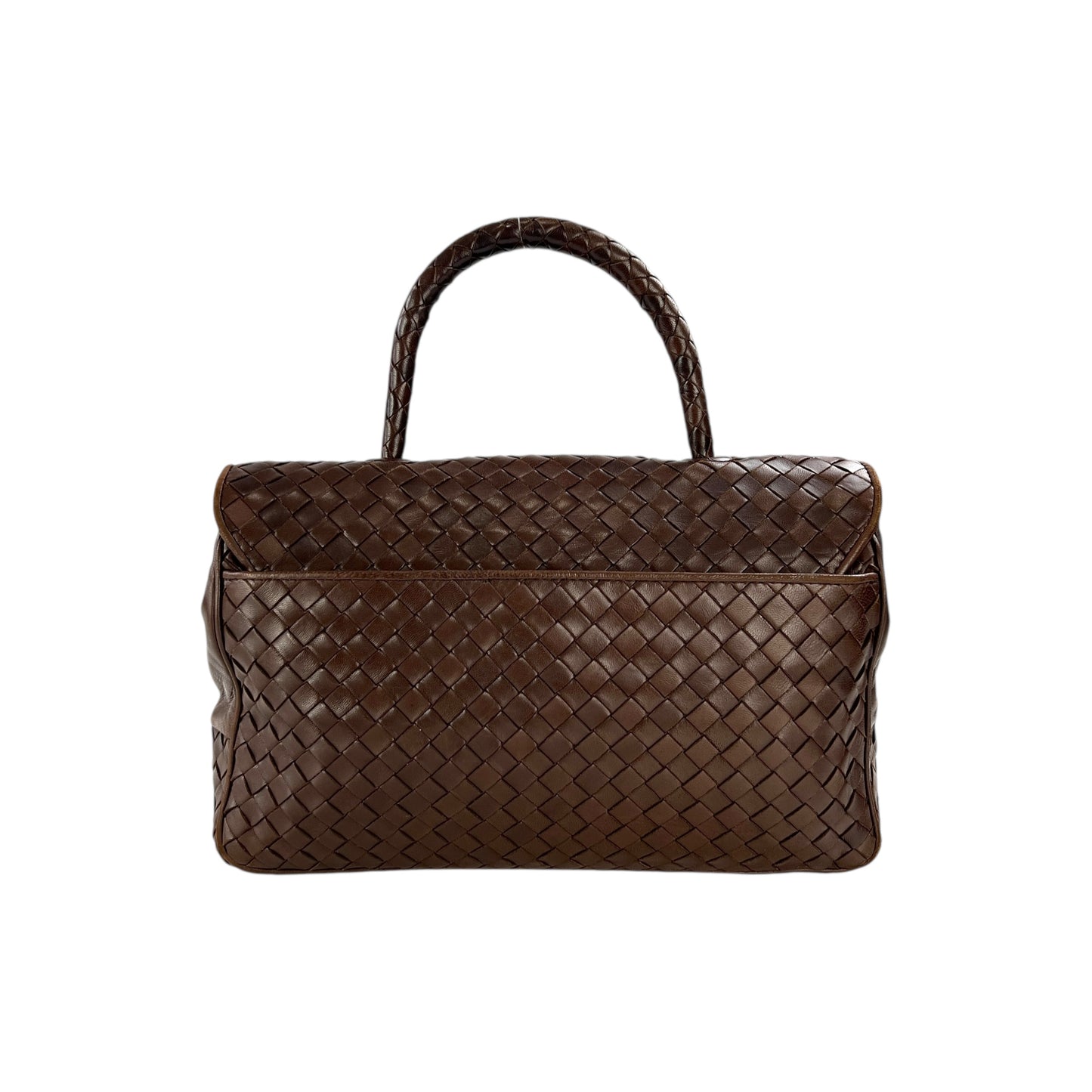 Bottega Veneta Vintage Intrecciato Leather Handbag