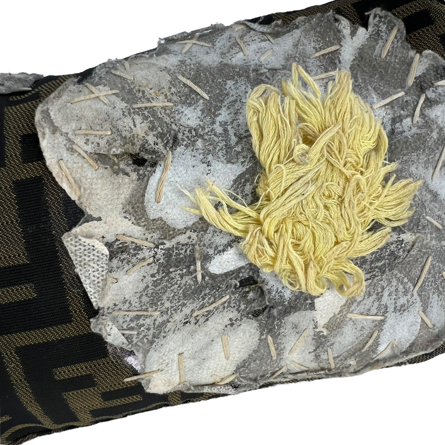 Fendi Zucca Flower Baguette Bag